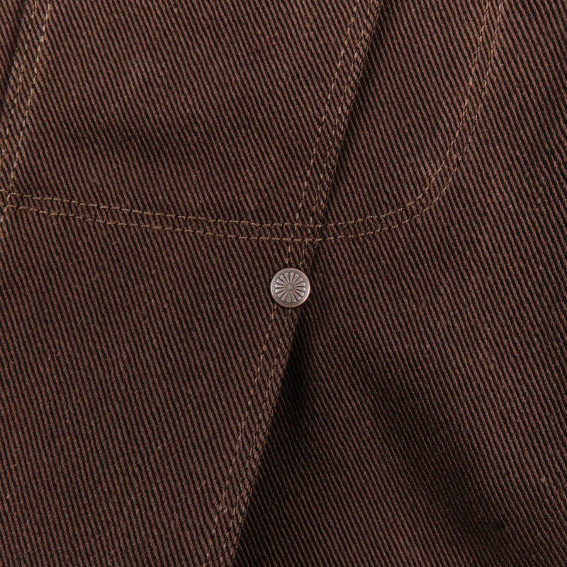 High Low 15 Ounce Dark Brown Denim Jacket