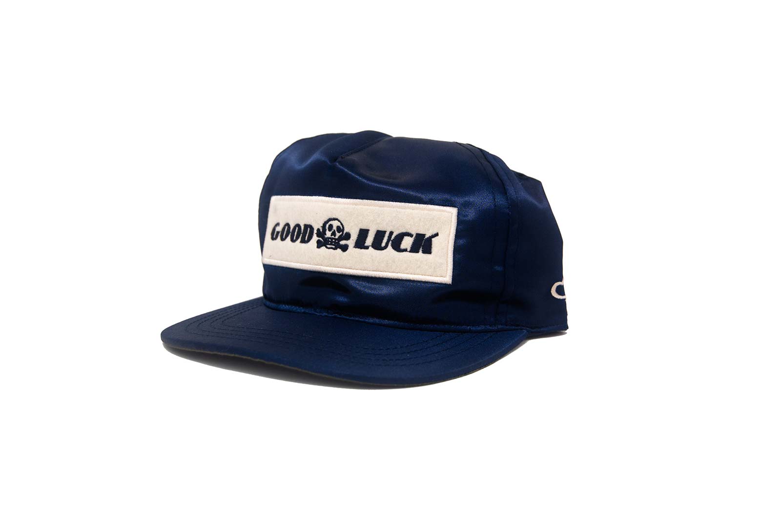 GOOD LUCK SATIN Snapback - Navy