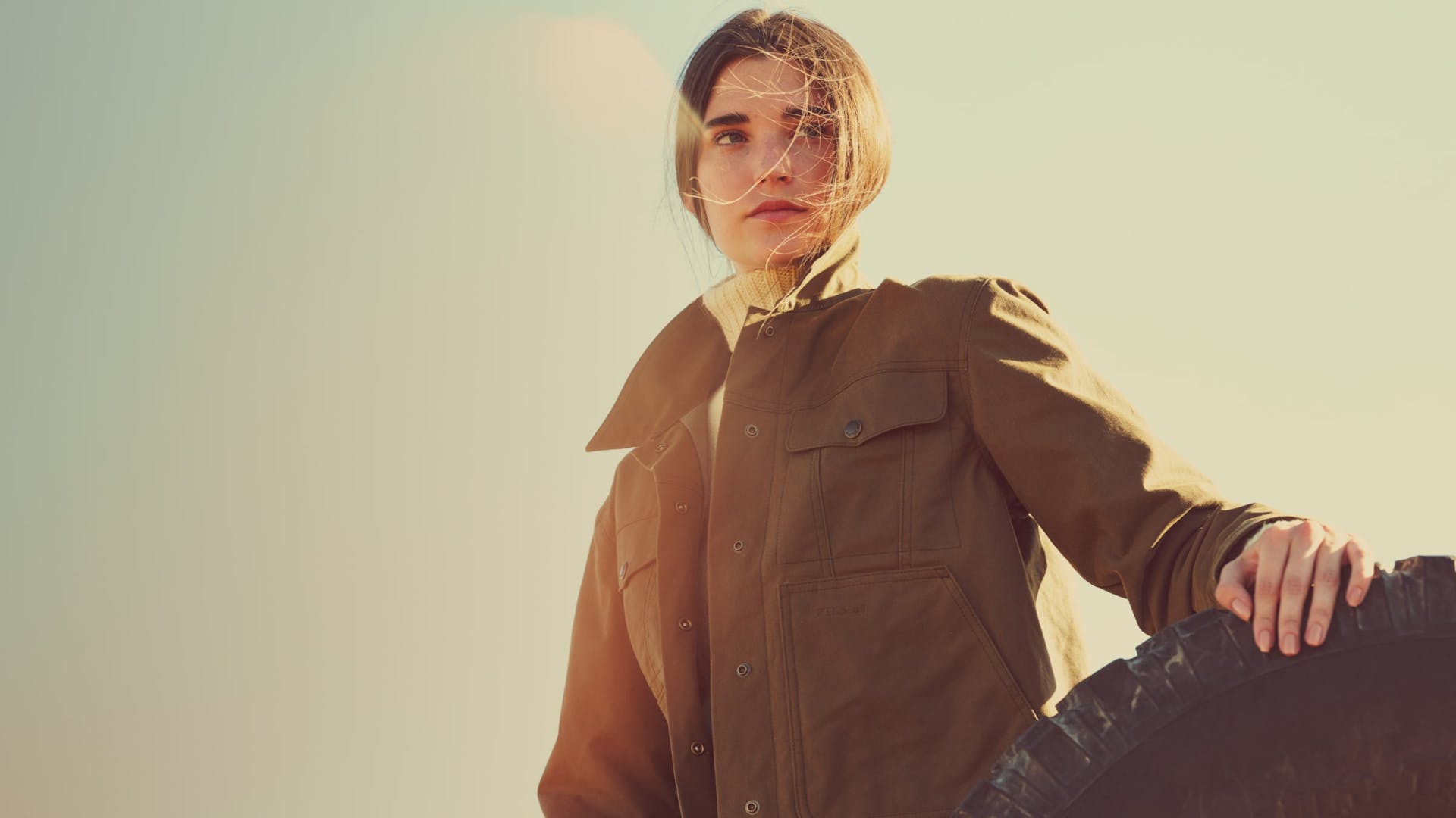 Women's Short Lined Cruiser Jacket Dark Tan
