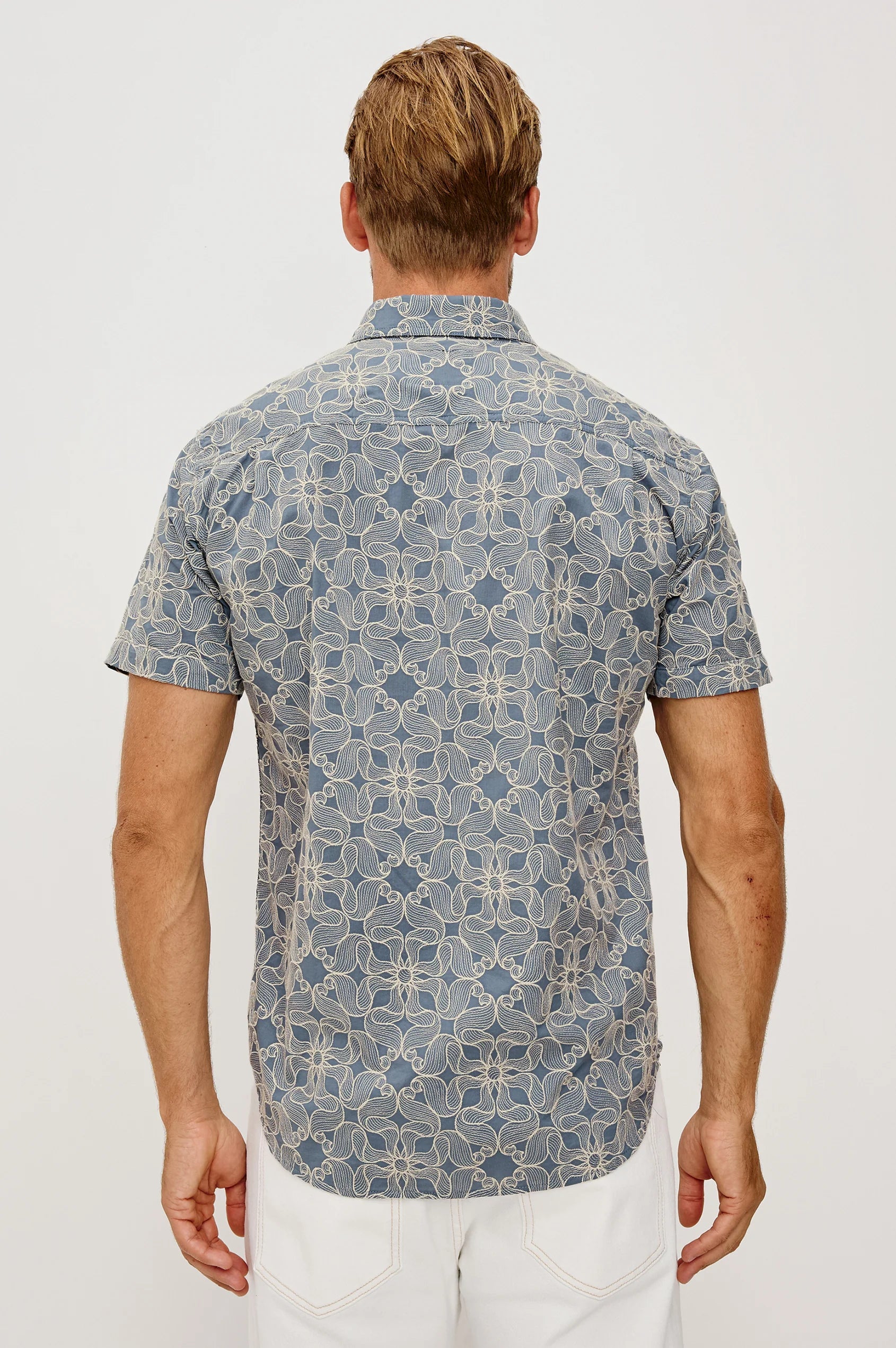Hale Shirt - Whirling Daisy Steel