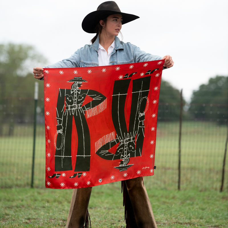 TWO COWGIRLS SCARF