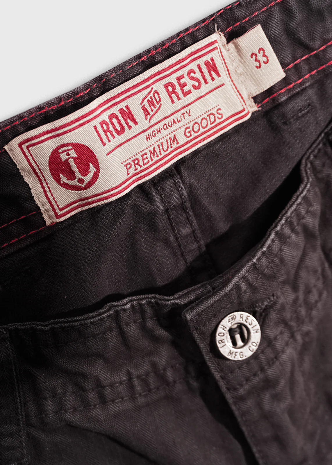 Herringbone Brigade Short - Charcoal
