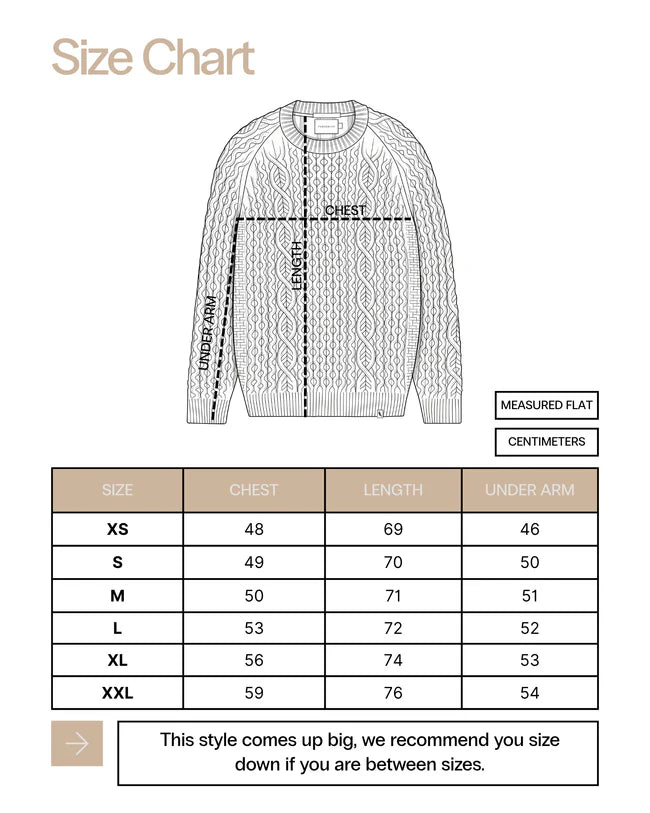 Hudson Aran Jumper - Skiddaw