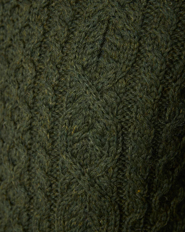 Hudson Aran Jumper - Olive