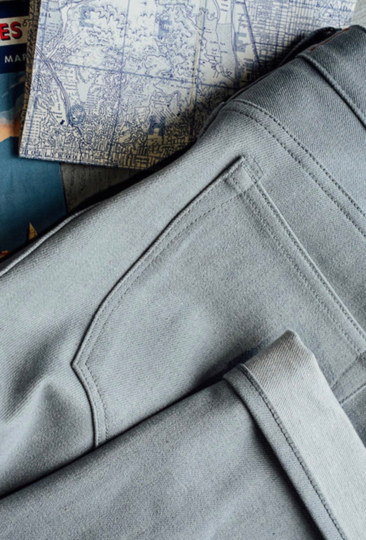 The Hammer Straight - Silver Gray Raw 14oz Selvedge