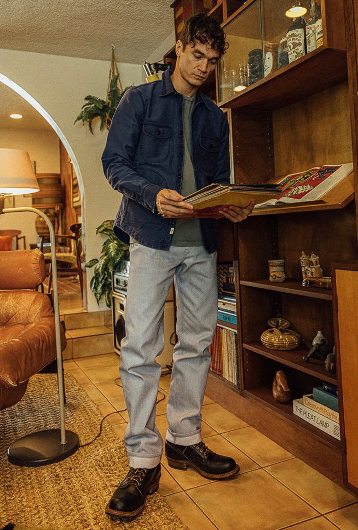 The Hammer Straight - Silver Gray Raw 14oz Selvedge