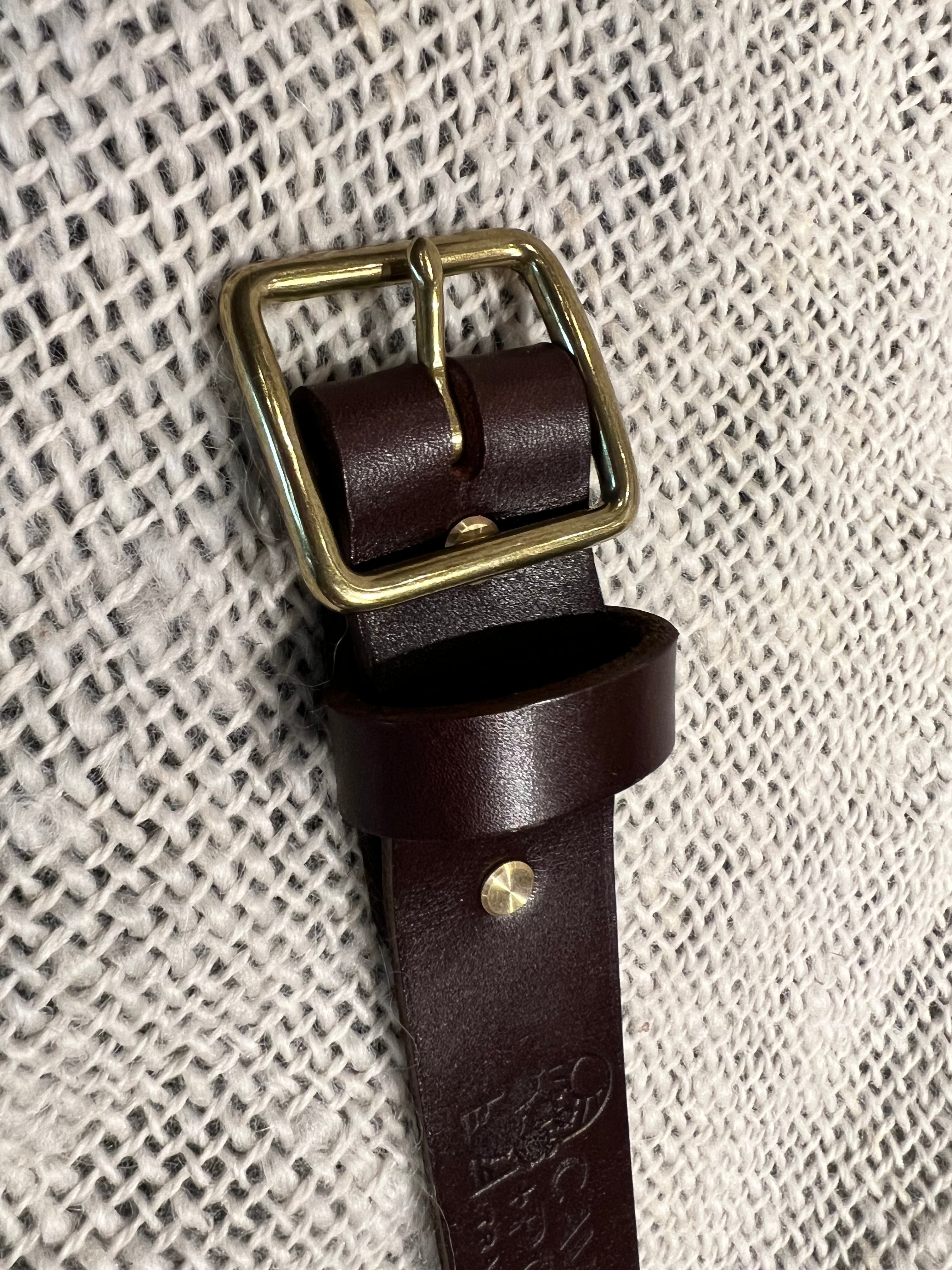Cave + Post Leather Belt - Brown