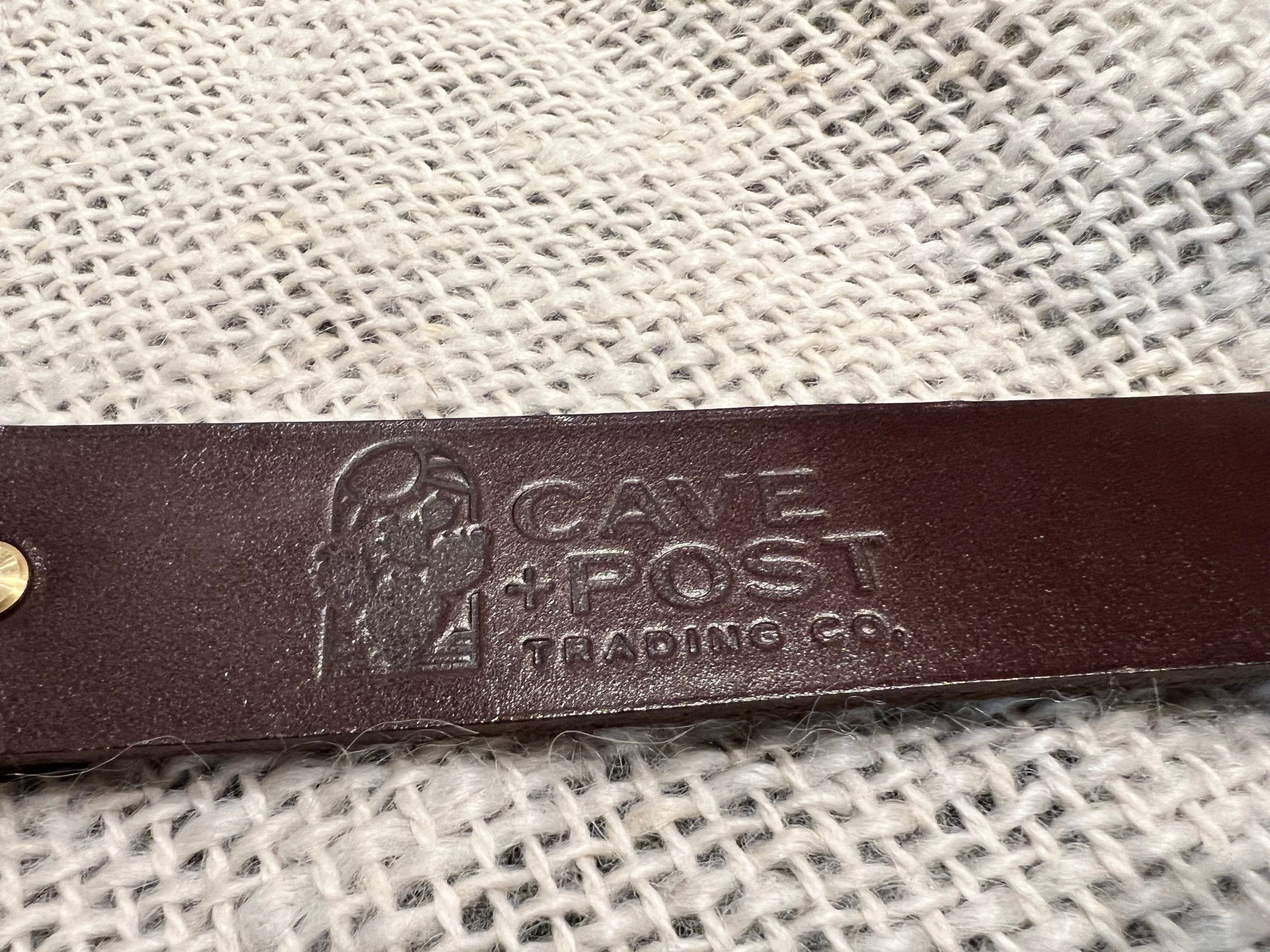 Cave + Post Leather Belt - Brown