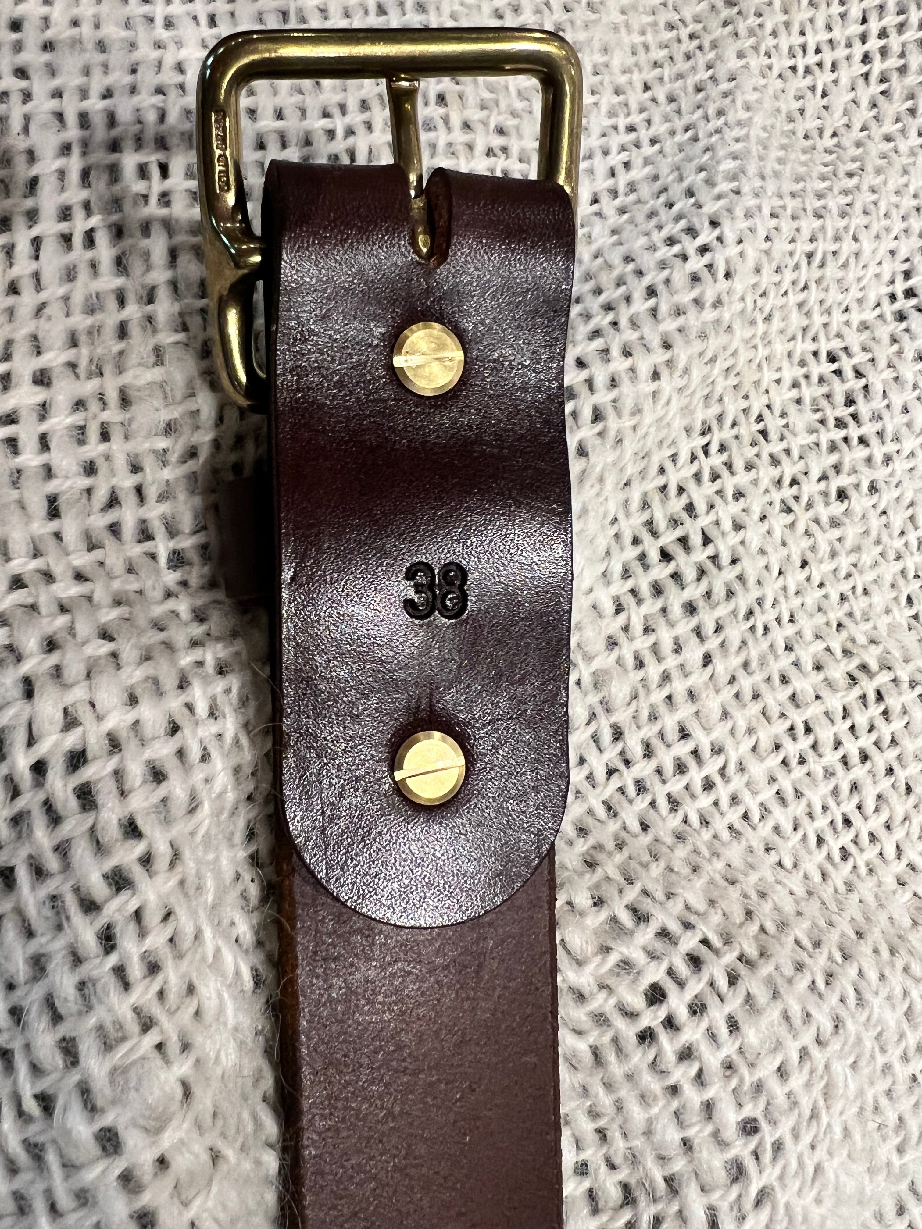 Cave + Post Leather Belt - Brown