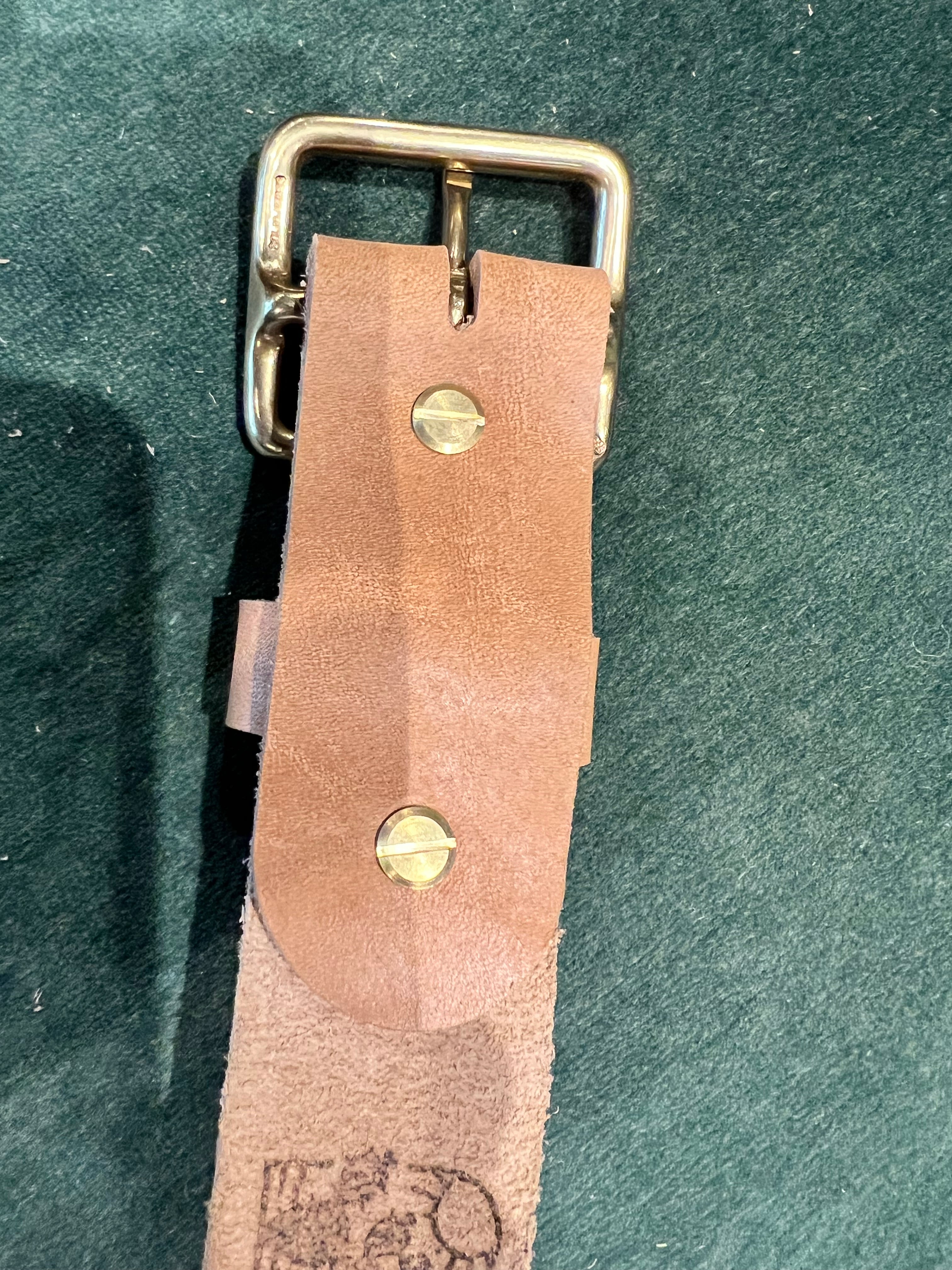 Cave + Post Leather Belt - Natural