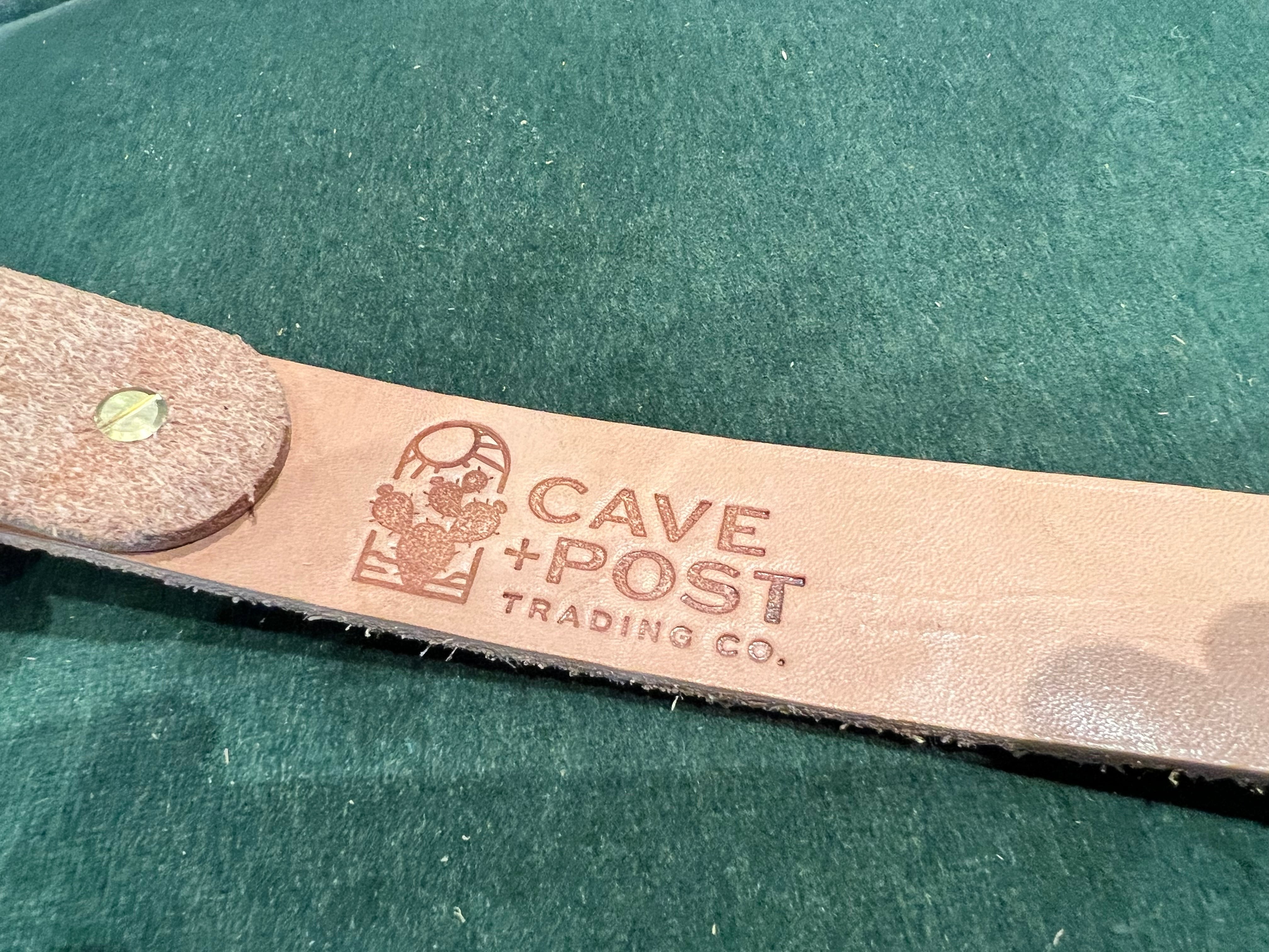 Cave + Post Leather Belt - Rough