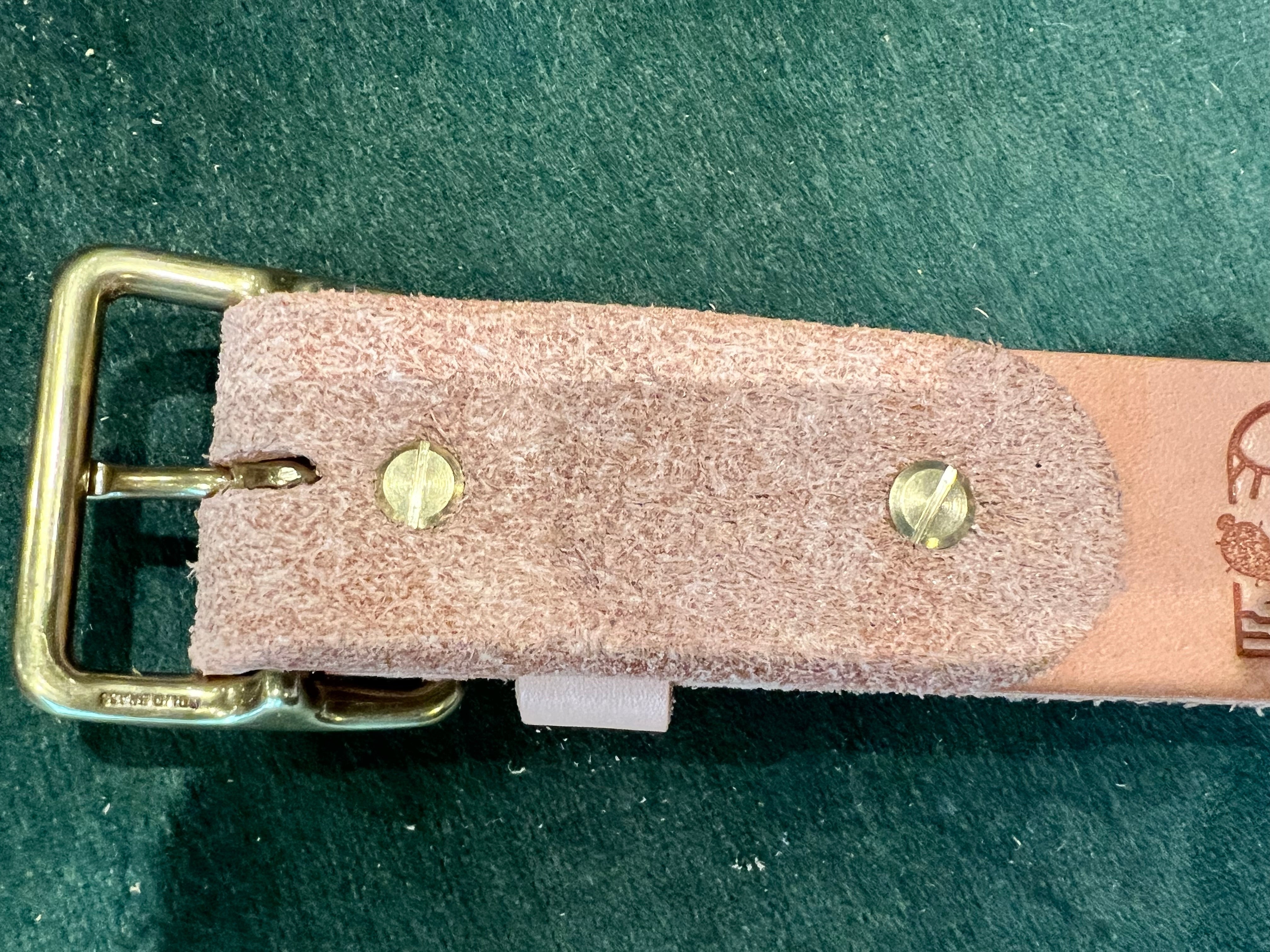 Cave + Post Leather Belt - Rough