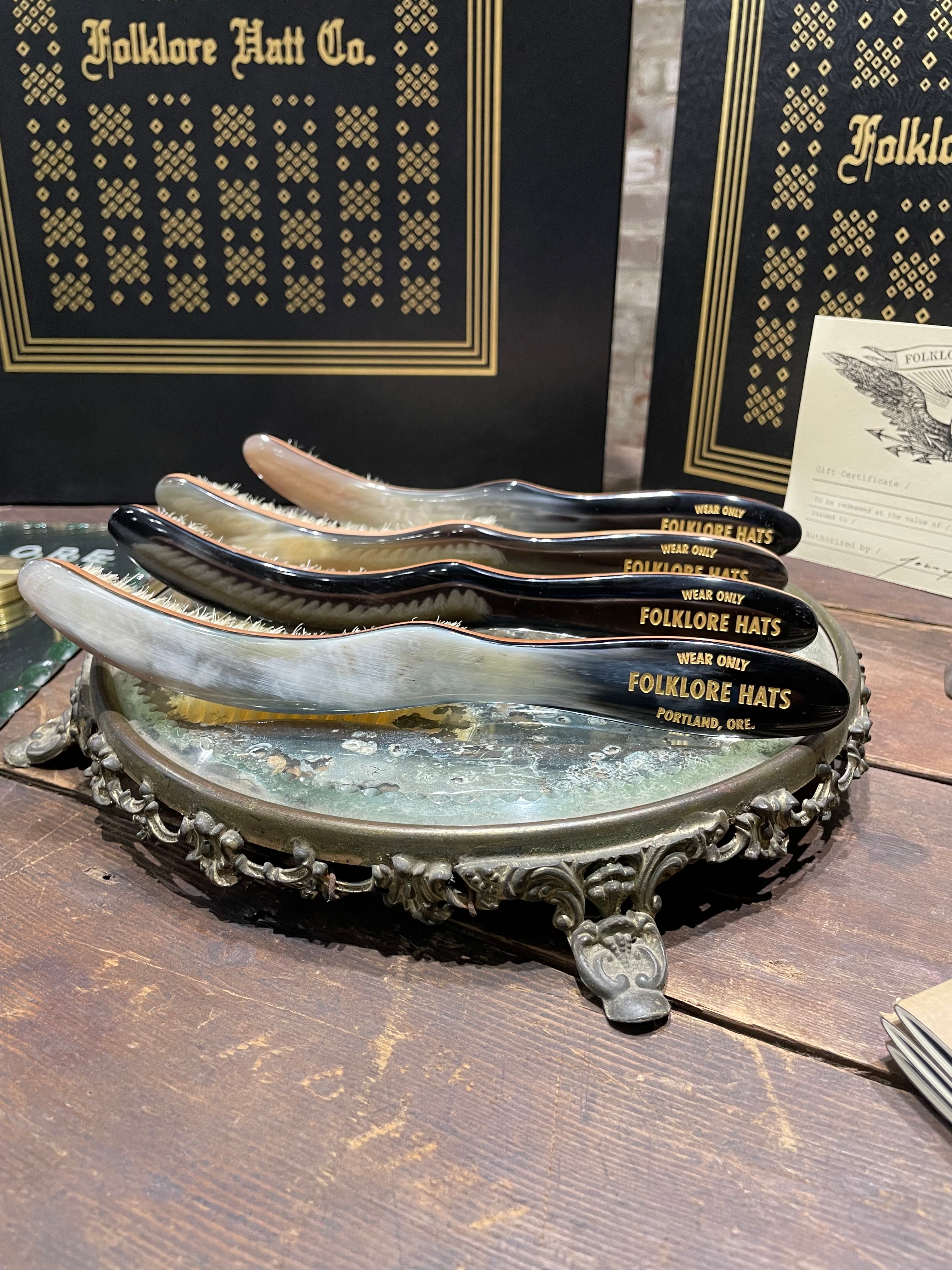 This Is Folklore Boar Bristle Hat Brush