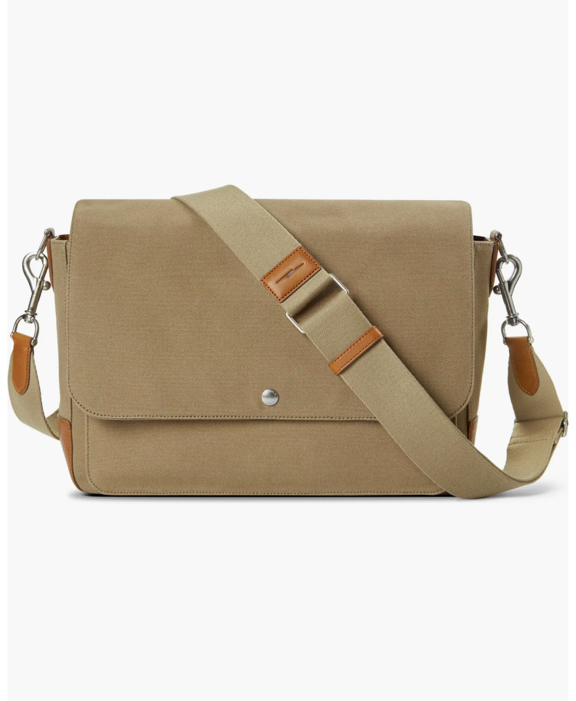 Canfield Relaxed Messenger - Tan/Taupe Canvass