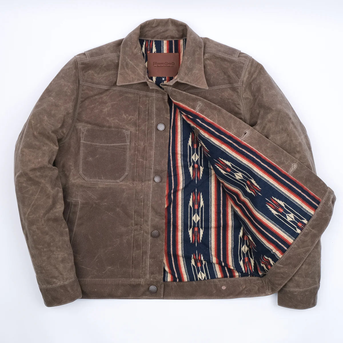 Riders Jacket Waxed Canvas Oak