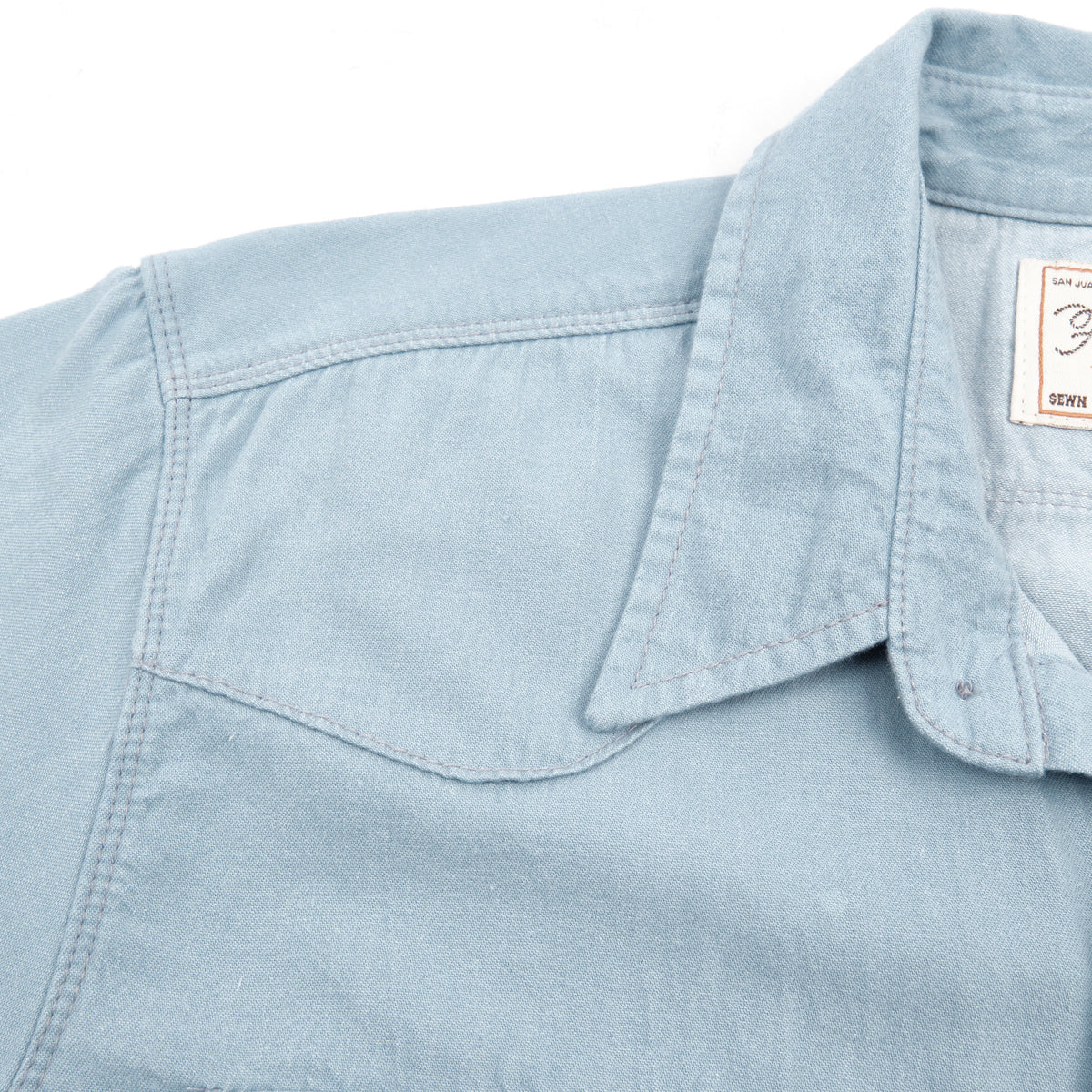 MODERN WESTERN SS CLEAR BLUE CHAMBRAY