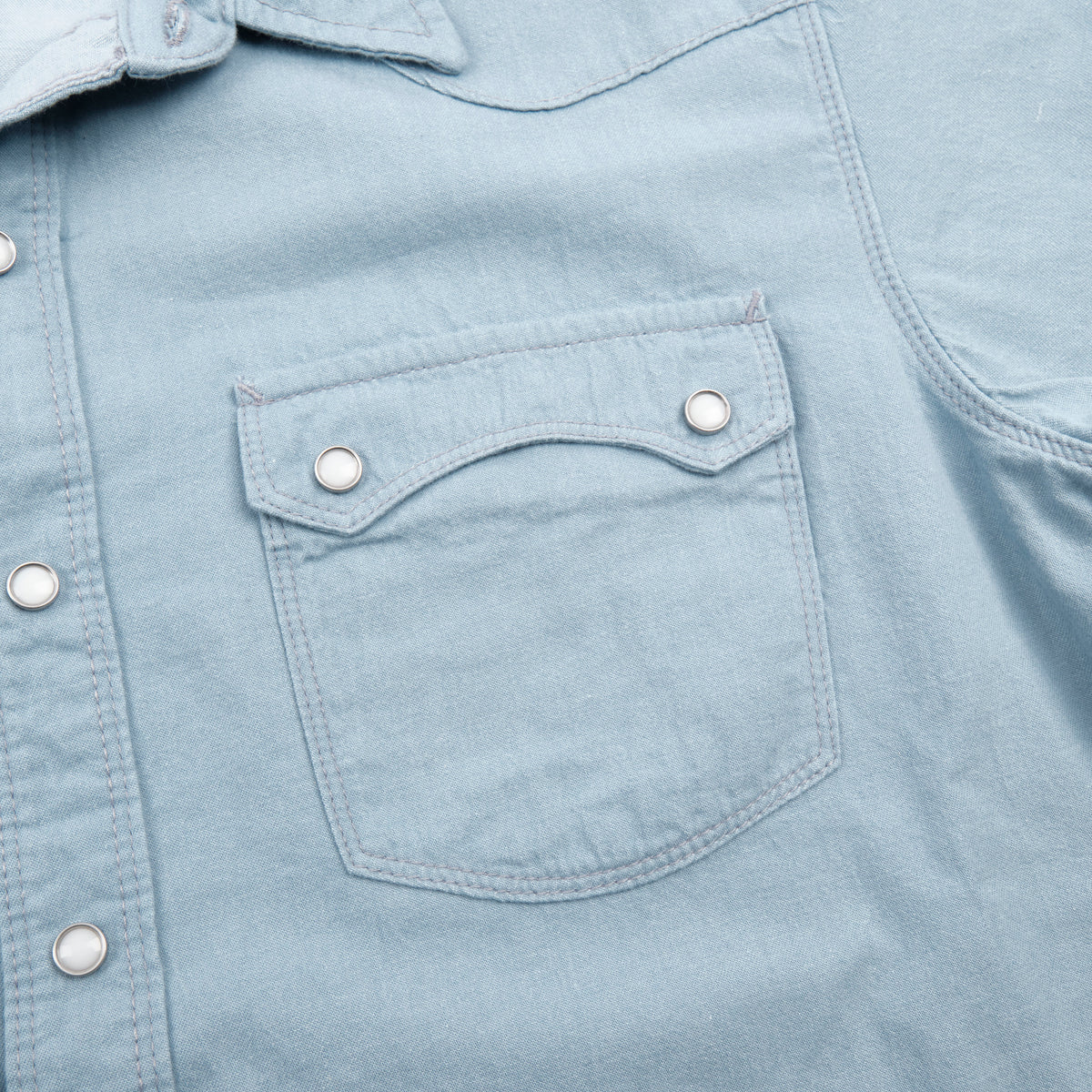 MODERN WESTERN SS CLEAR BLUE CHAMBRAY
