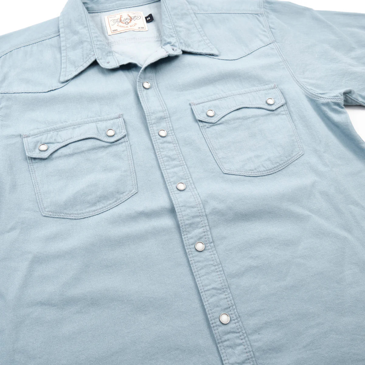 MODERN WESTERN SS CLEAR BLUE CHAMBRAY