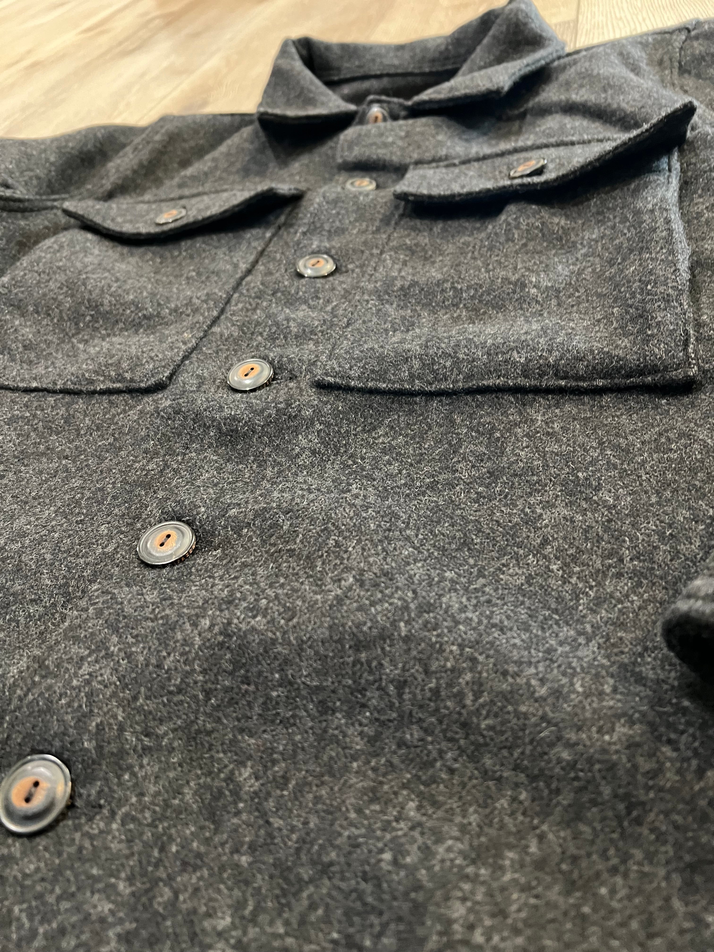 MIDWAY WOOL CPO CHARCOAL