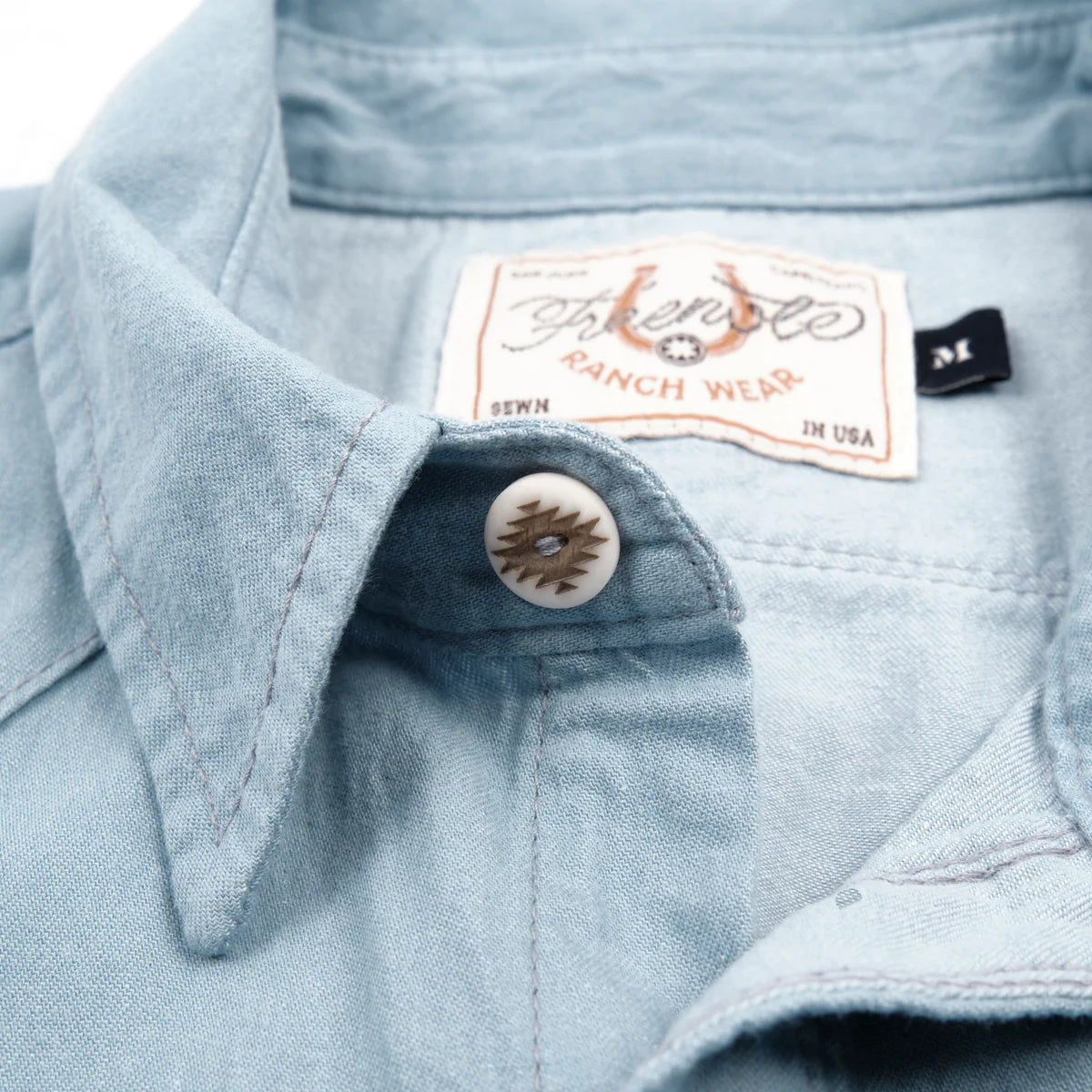 MODERN WESTERN SS CLEAR BLUE CHAMBRAY