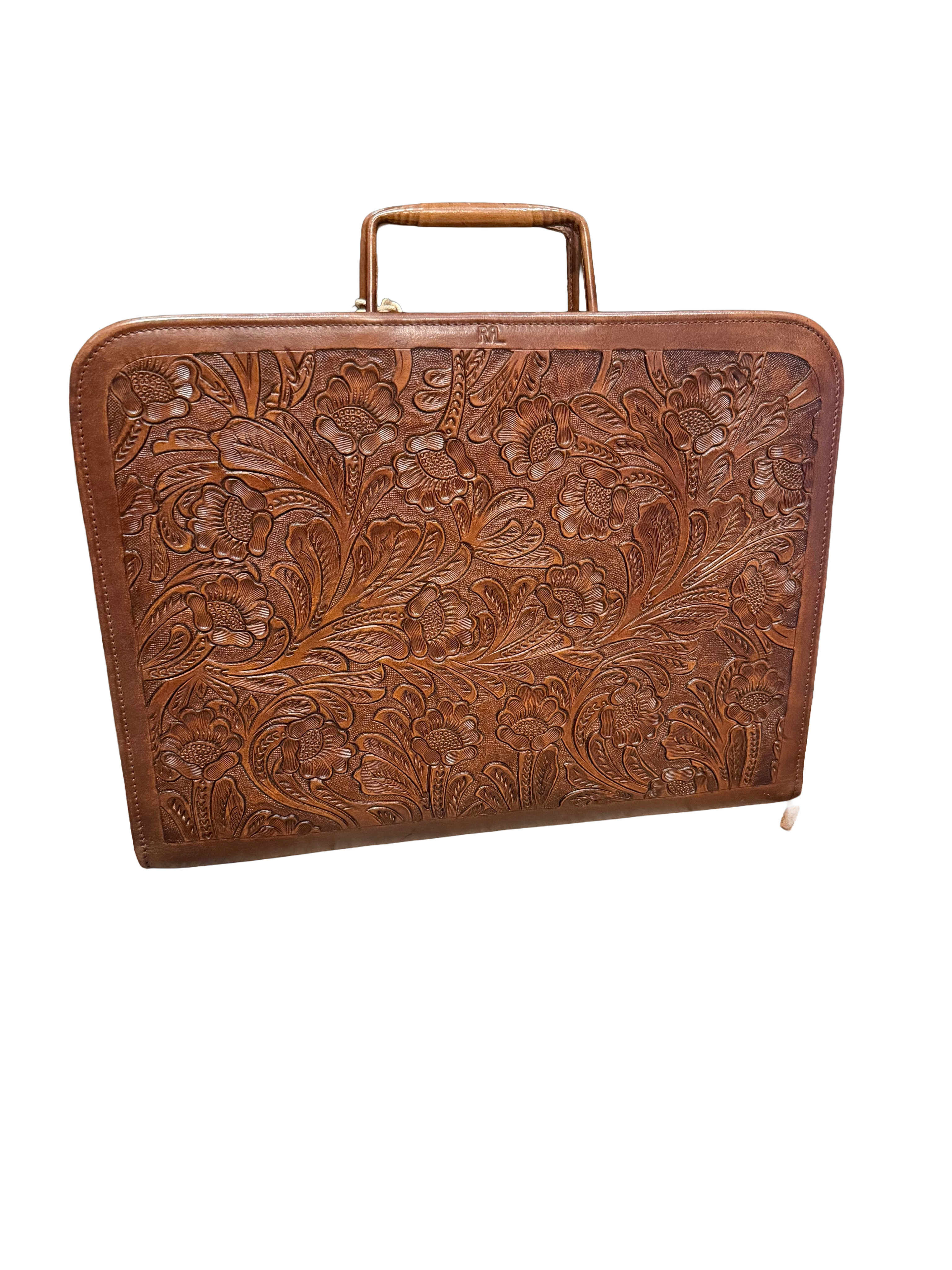 RRL Hand-Tooled Leather Briefcase