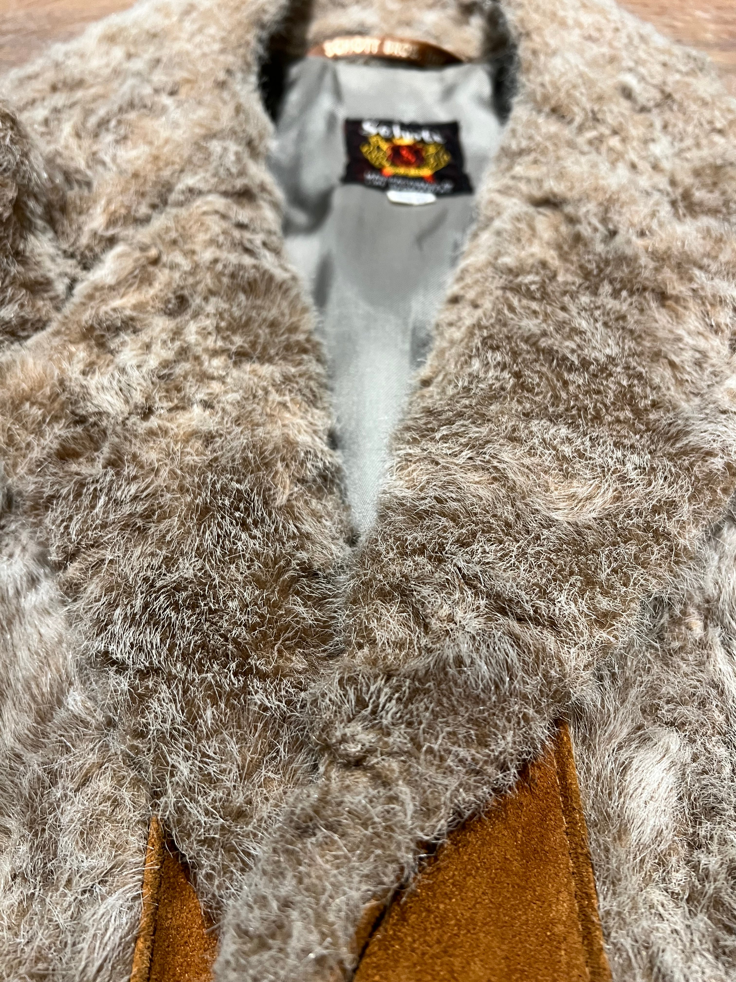 Rare Vintage Schott Men's Suede Belted Coat