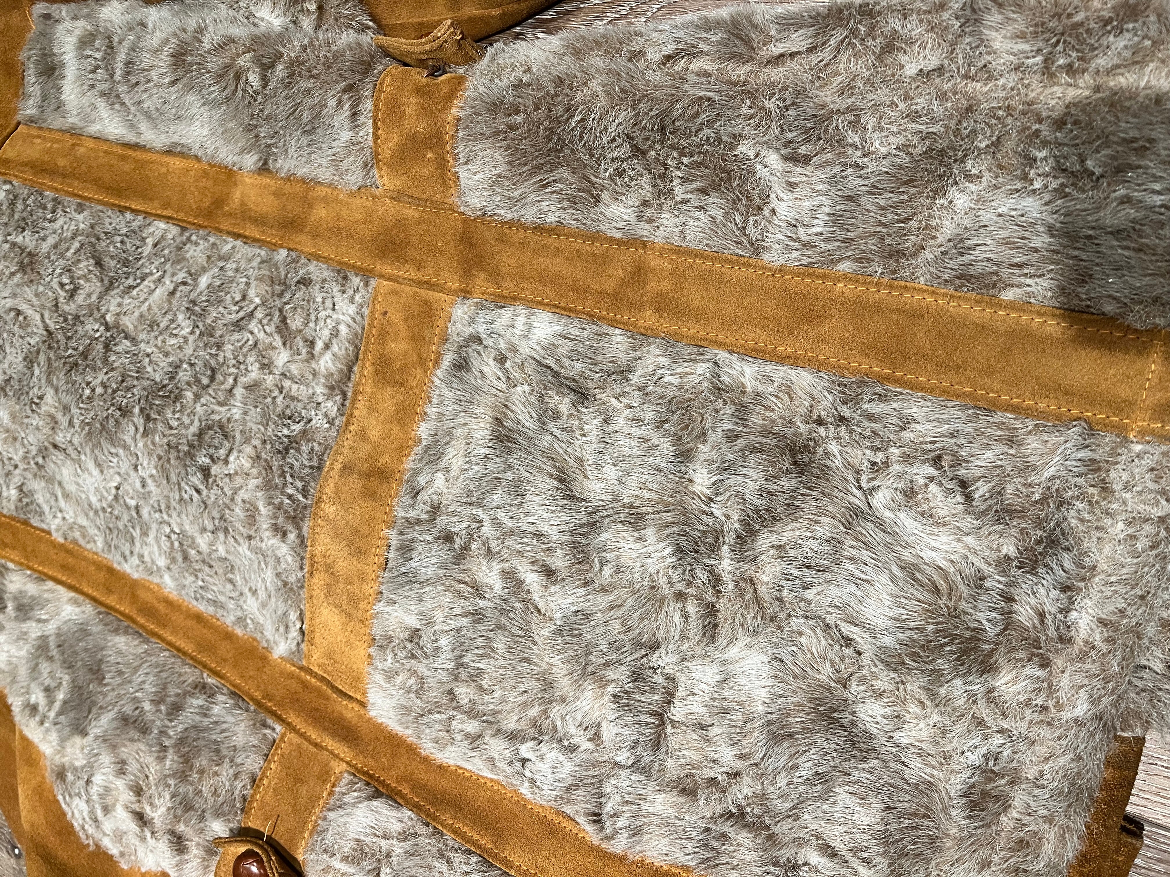 Rare Vintage Schott Men's Suede Belted Coat