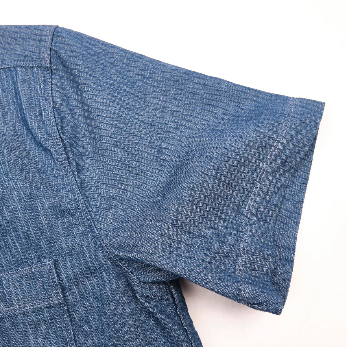 Dayton S/S 5 Ounce Blue Herringbone