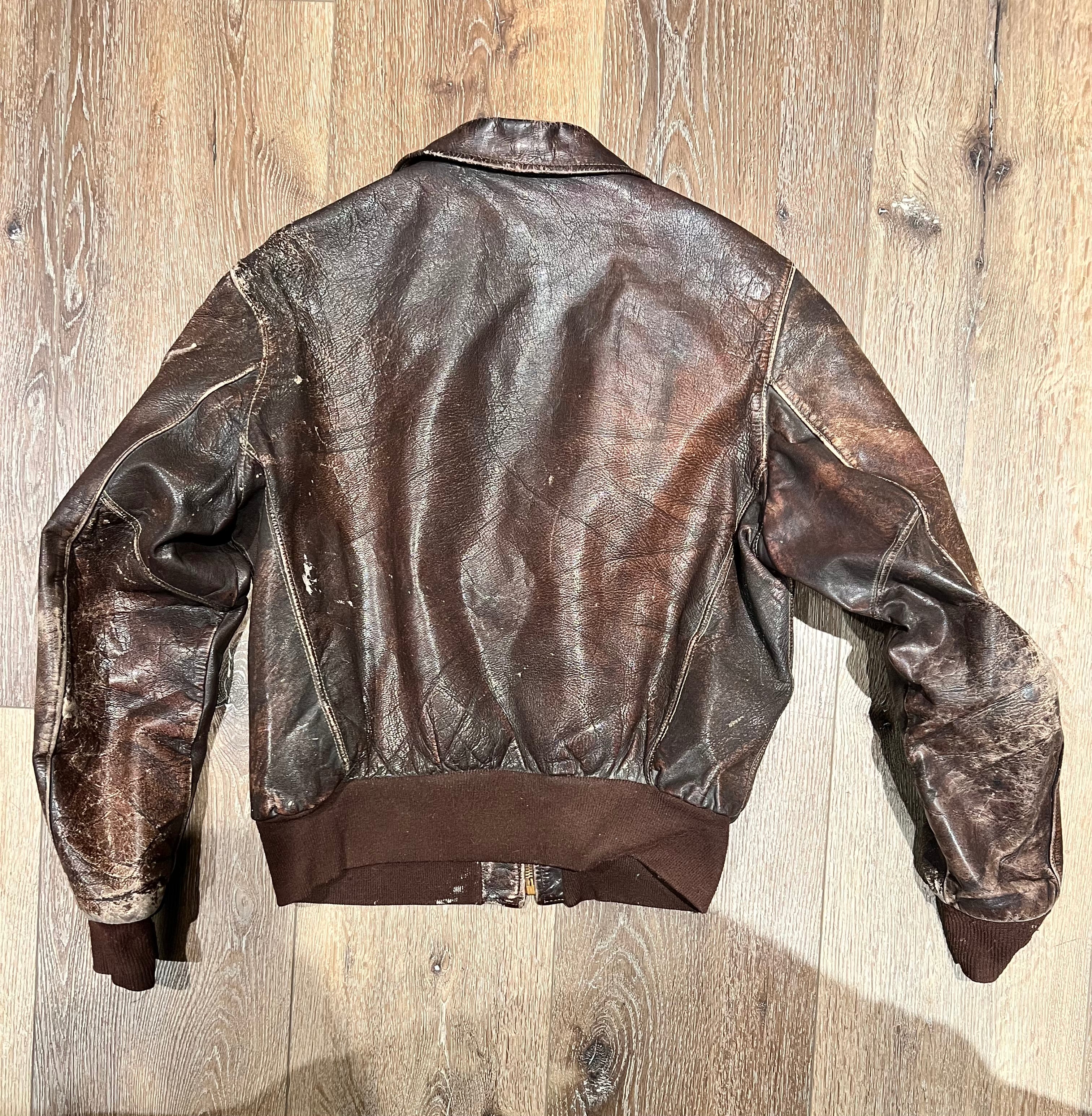 Vintage Appalachian Goat Skin Bomber Jacket