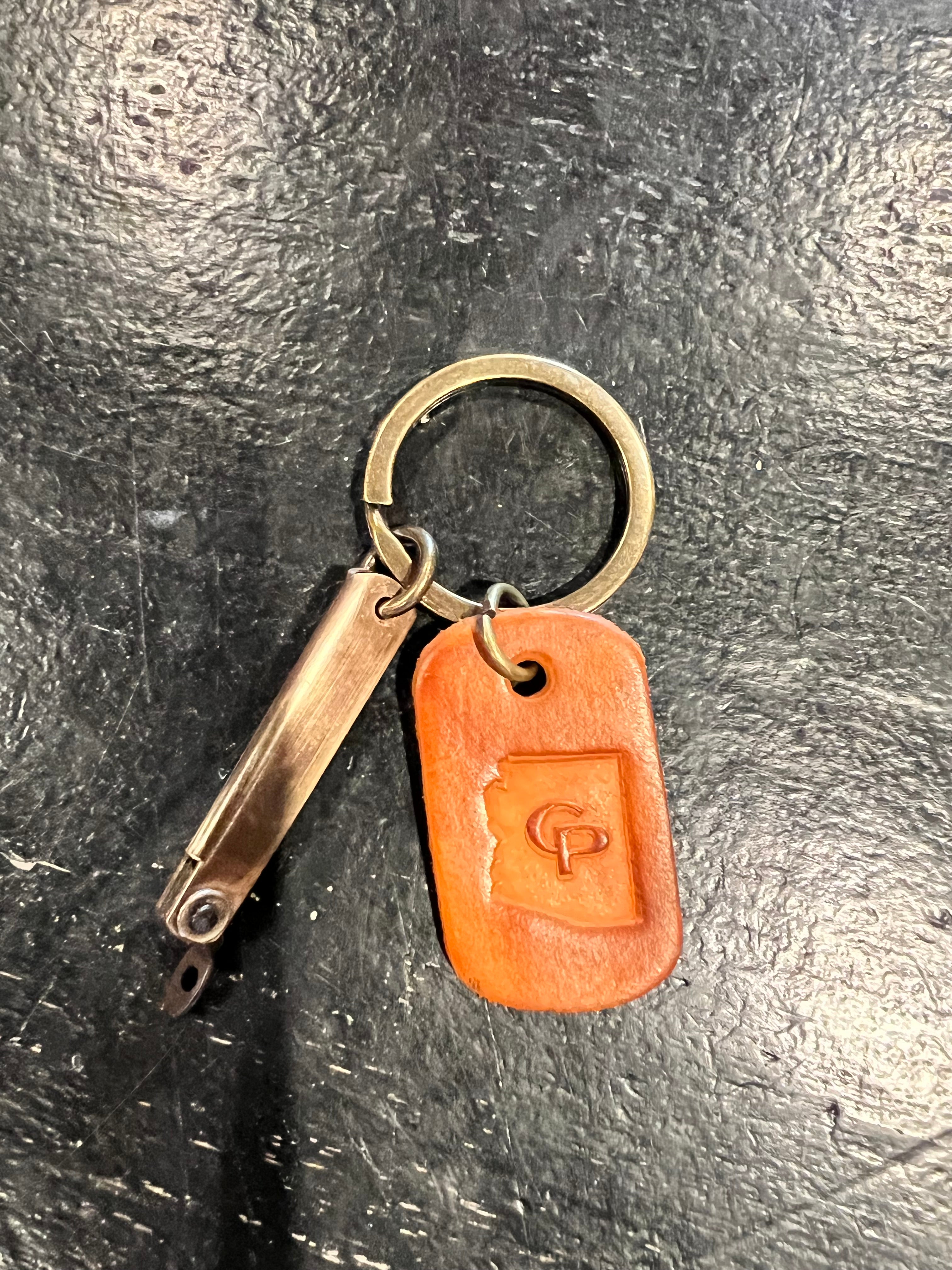 Cave + Post Keychain With Mini Higo