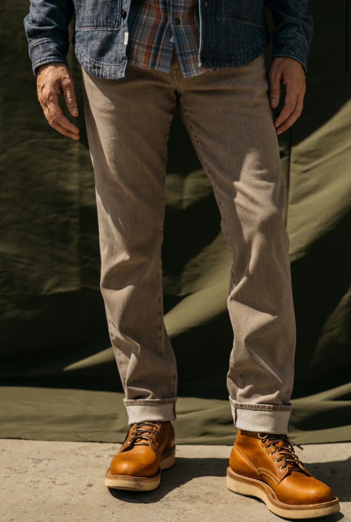 The Hammer Straight - Dusty Brown 10.5oz Selvedge