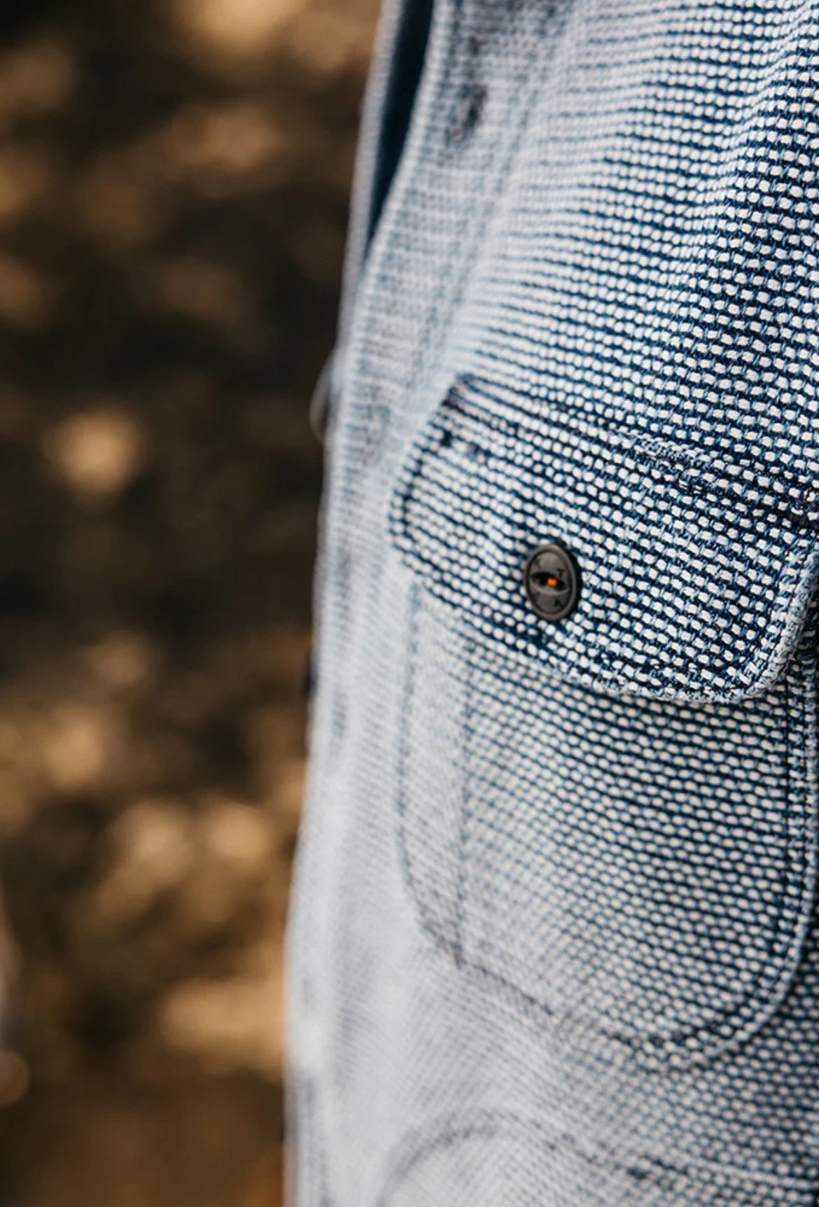 The Anvil Birds Eye Sashiko - Light Indigo