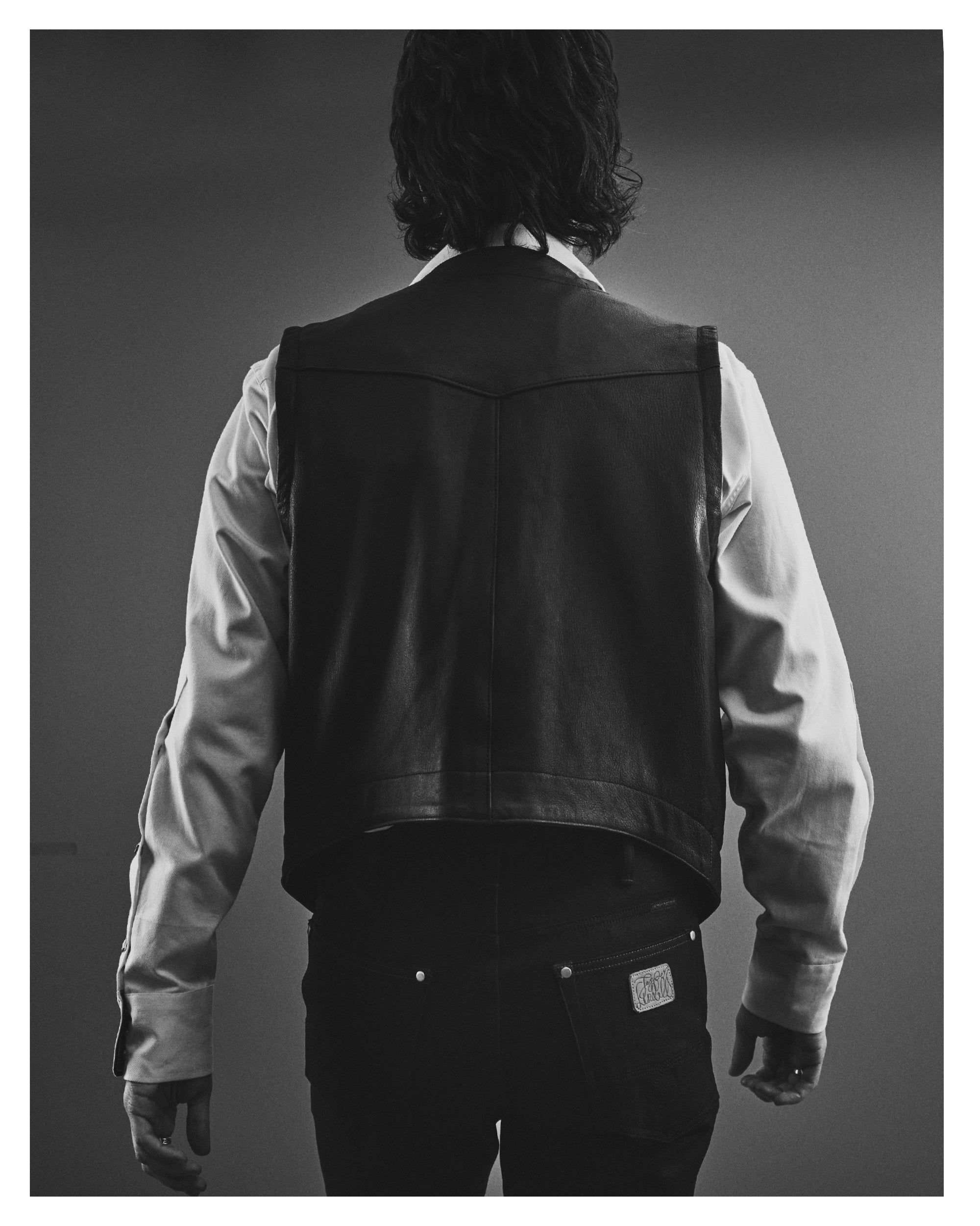 Indigofera Rick Leather Vest