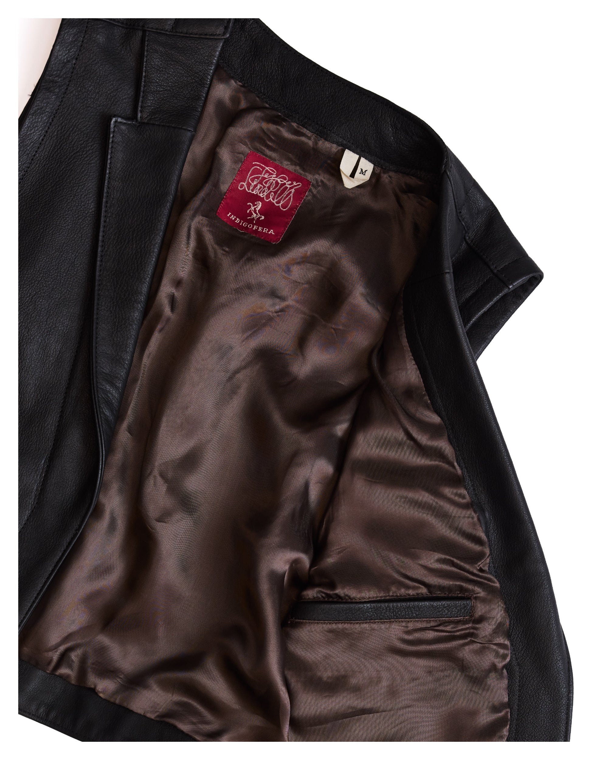 Indigofera Rick Leather Vest