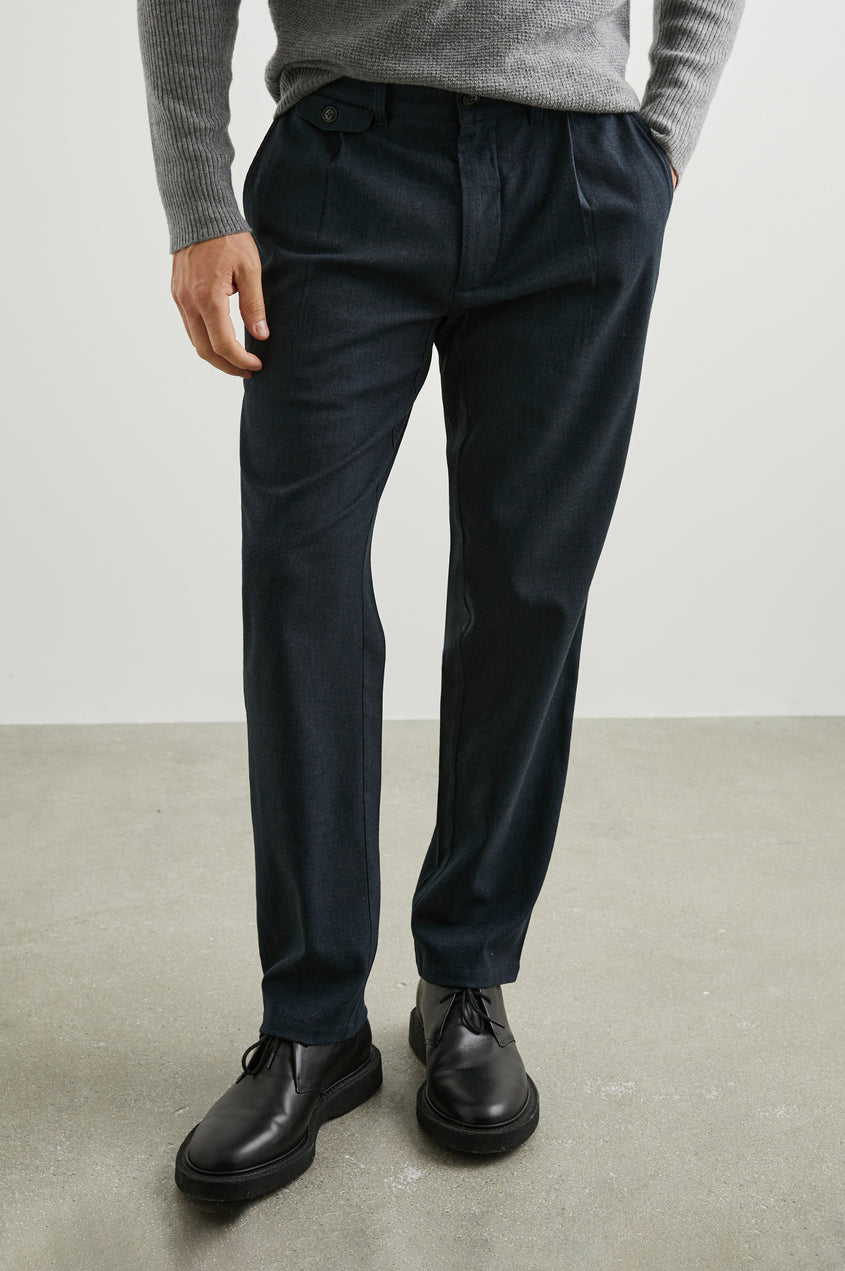 Marcellus Pant - Dark Navy Melange