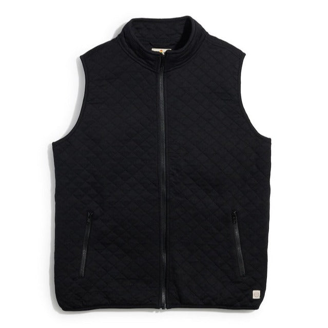 Men's Corbet Full Zip Vest in Black