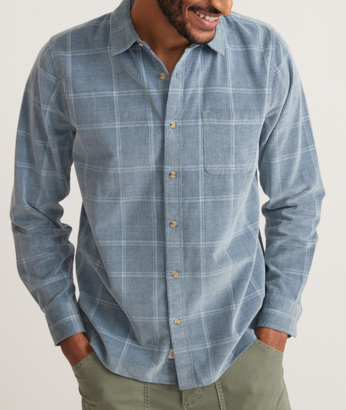 Lightweight Plaid Cord Shirt