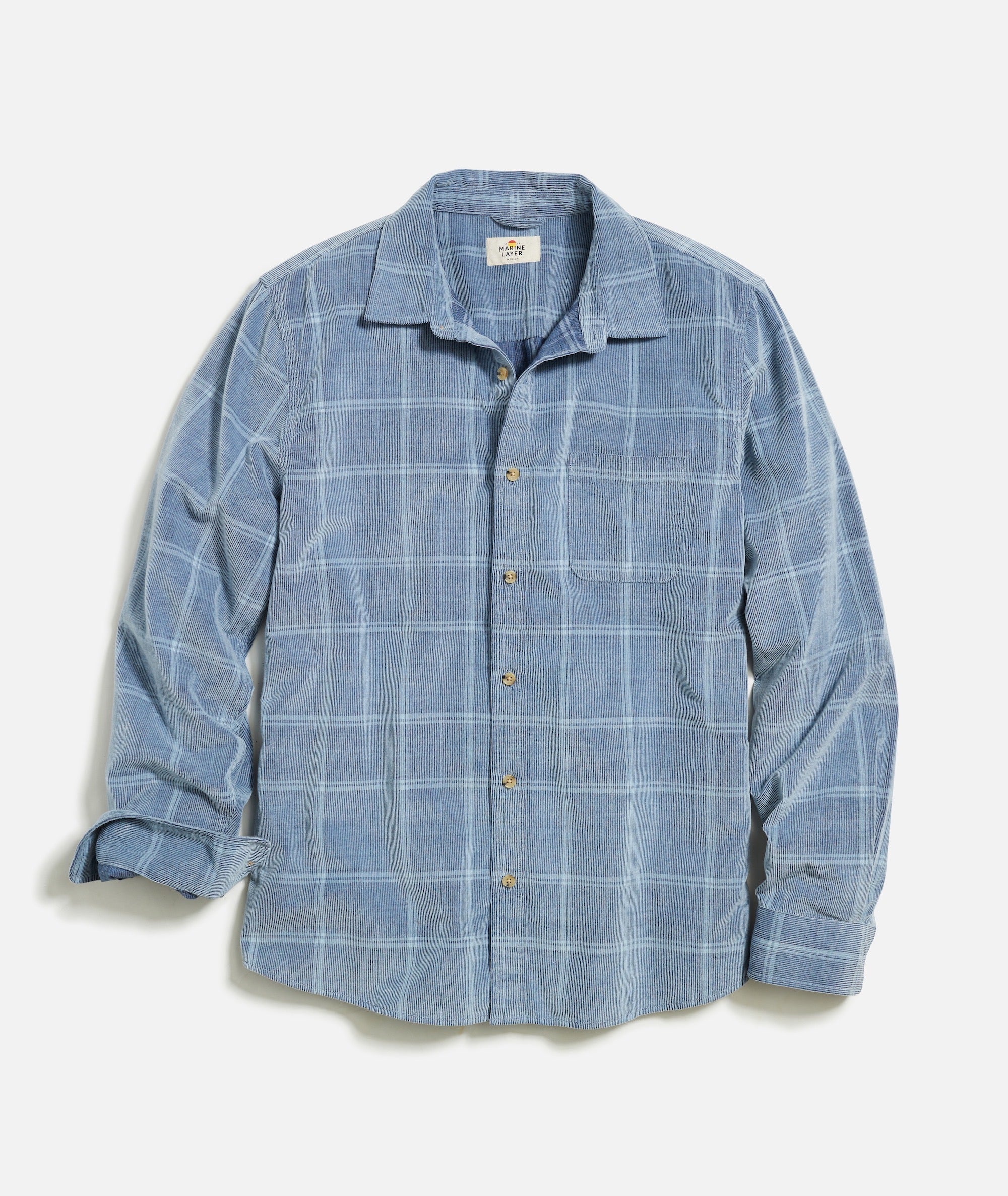 Lightweight Plaid Cord Shirt