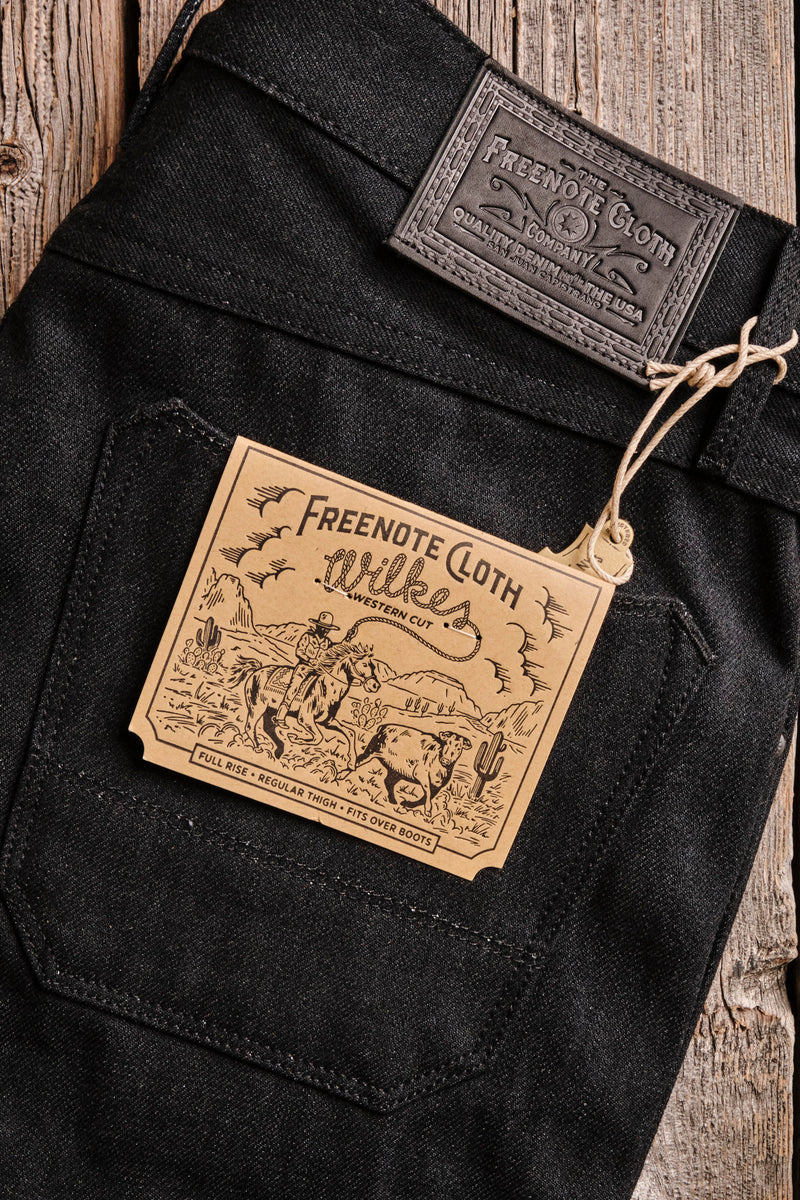 Wilkes Western raw 14.25 Ounce Black Grey