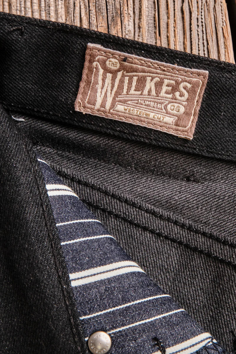 Wilkes Western raw 14.25 Ounce Black Grey