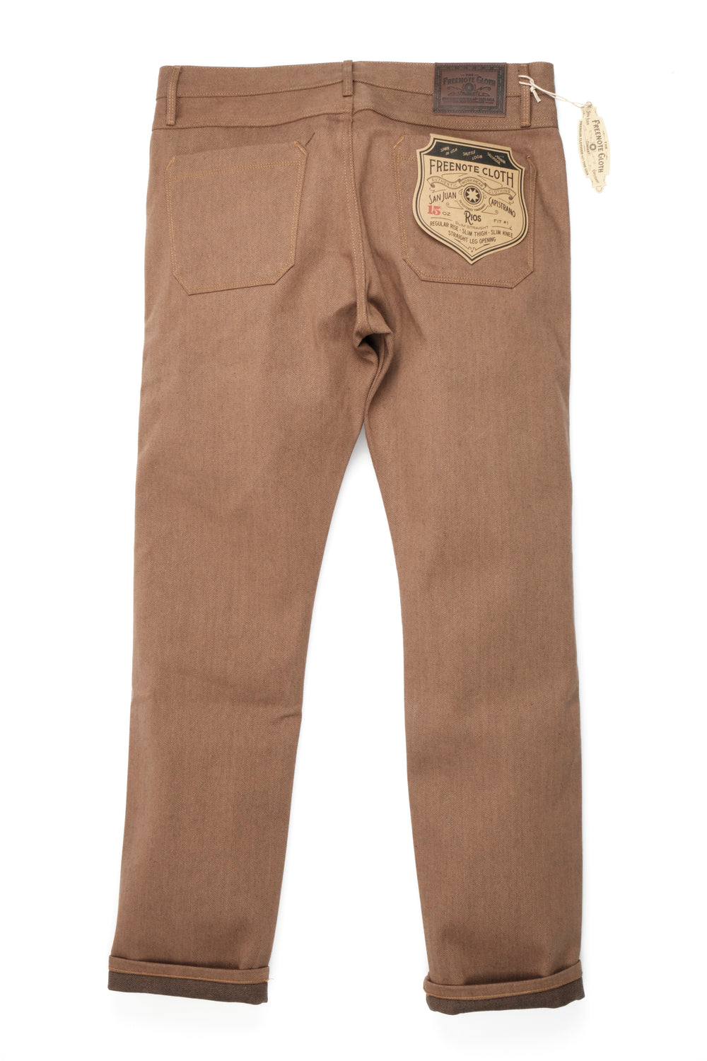 RIOS 15 OUNCE BROWN DENIM