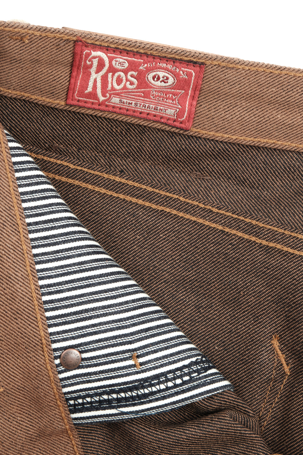 RIOS 15 OUNCE BROWN DENIM
