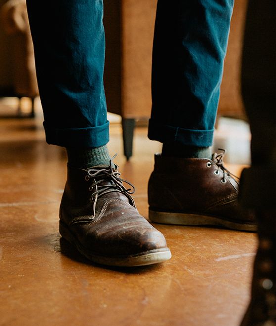 WORK CHUKKA - BRIAR OIL-SLICK LEATHER