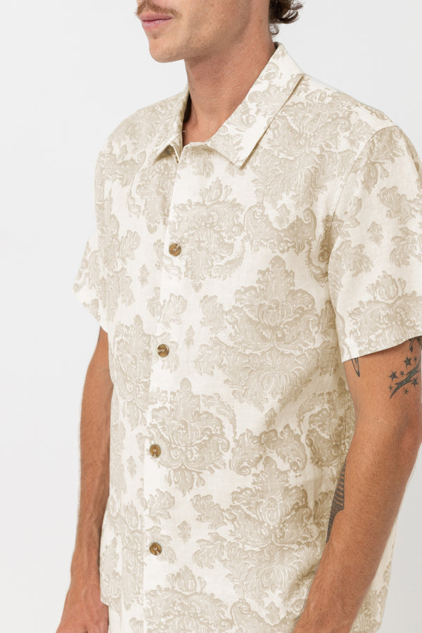 Paisley Ss Shirt - Vintage White