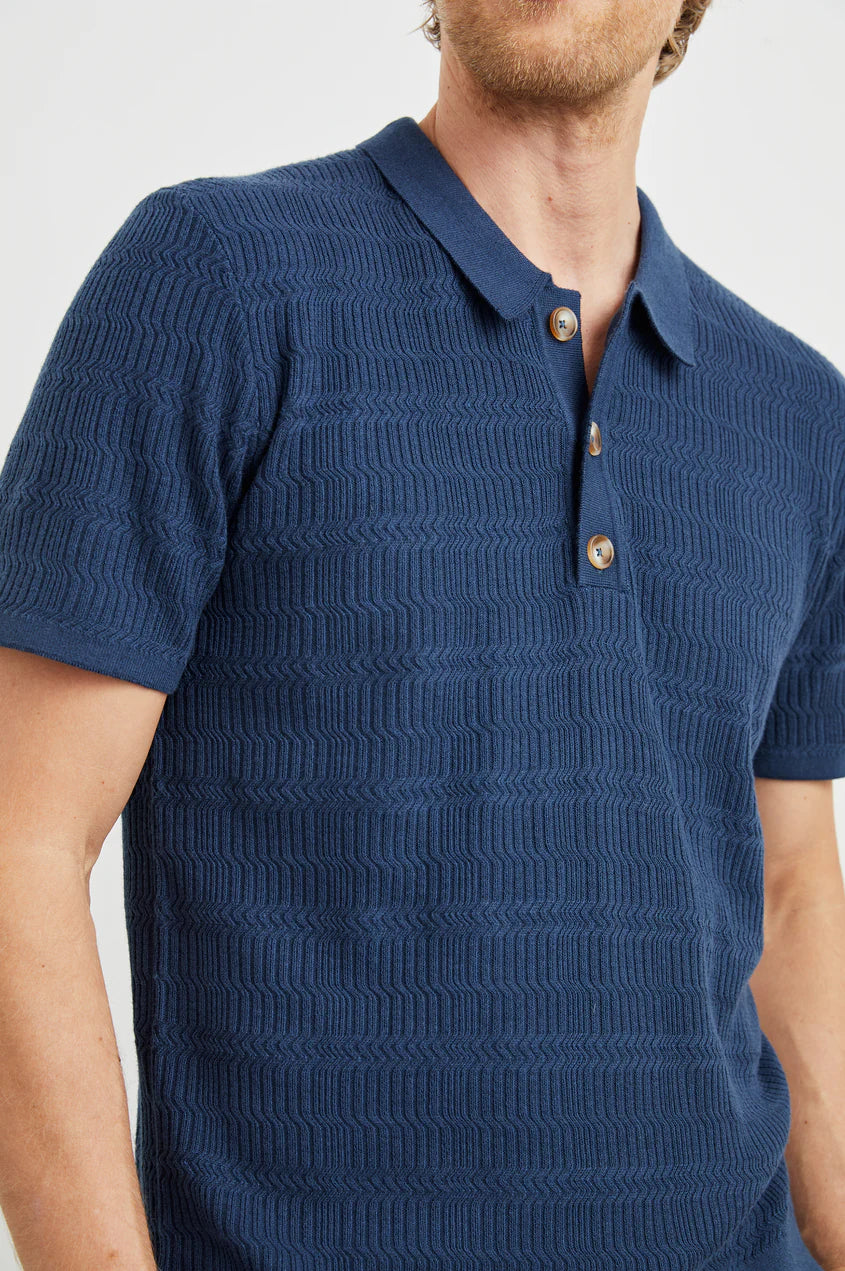 Nathan Polo Shirt - Peterson Blue