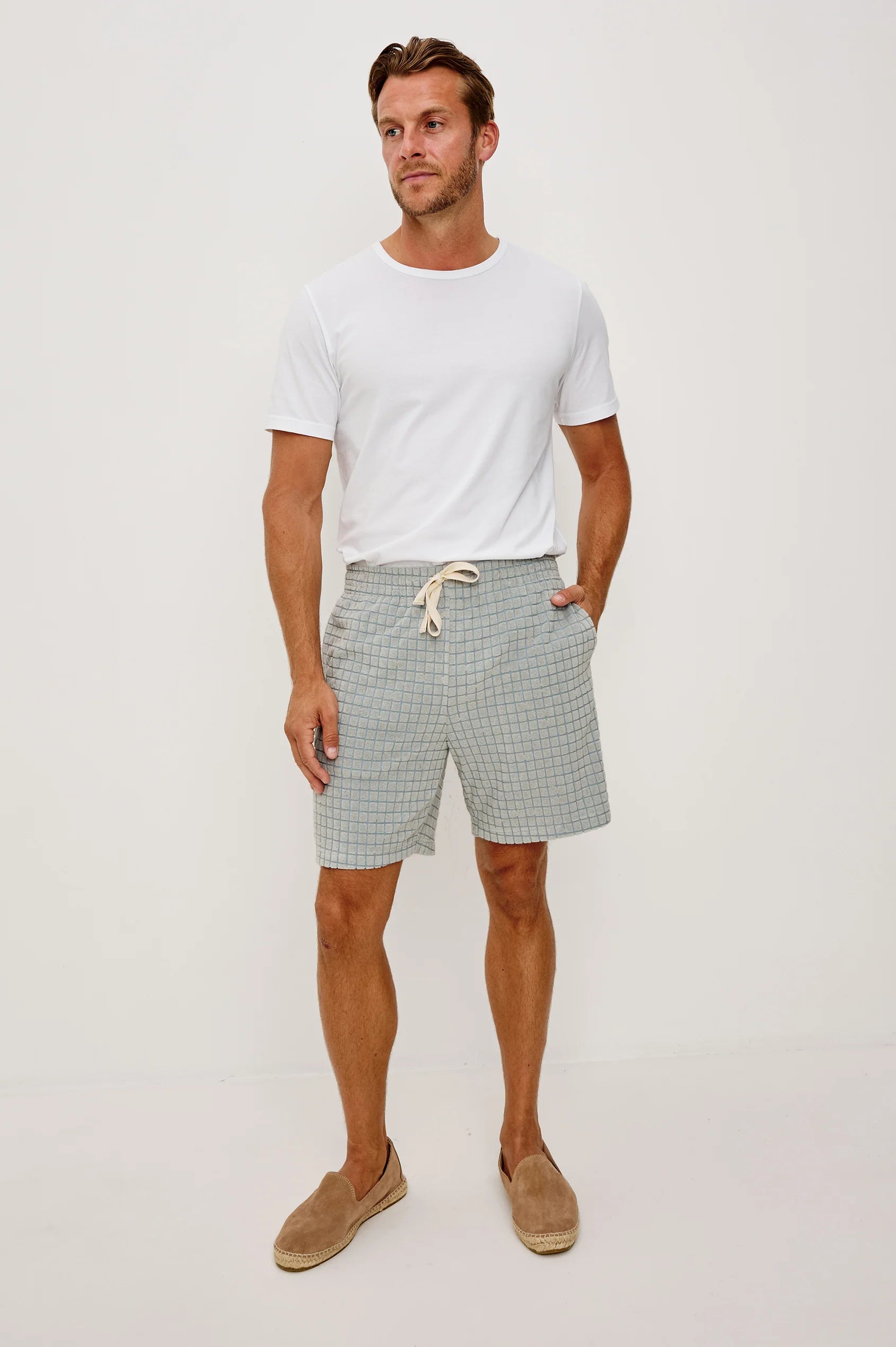 Nova Short - Silverline Blue Grid