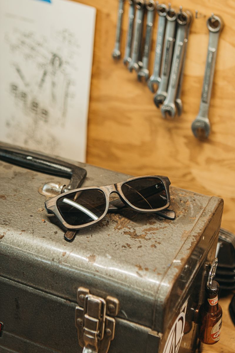 Canby: Distressed Dark Walnut - Grey Polarized