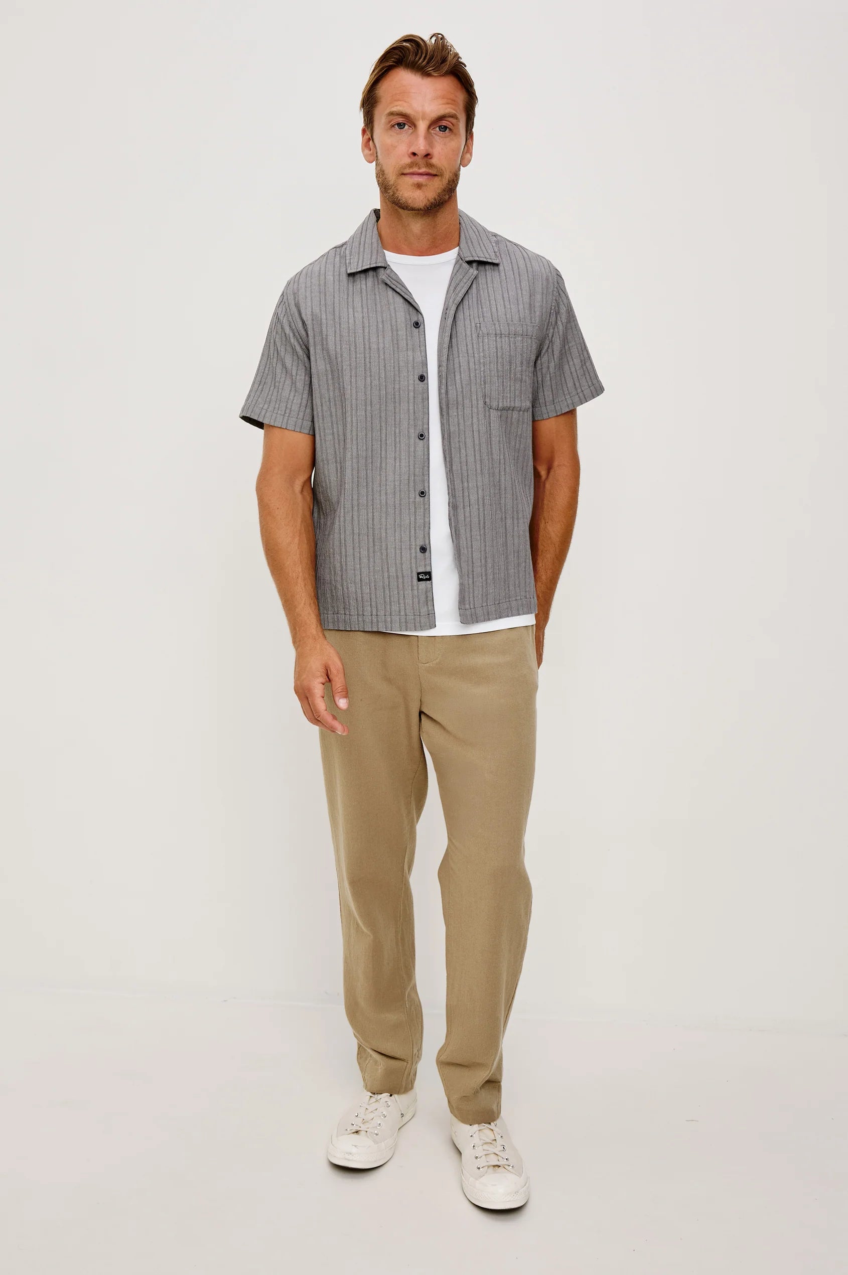 Ohana Shirt - Charcoal Chambray
