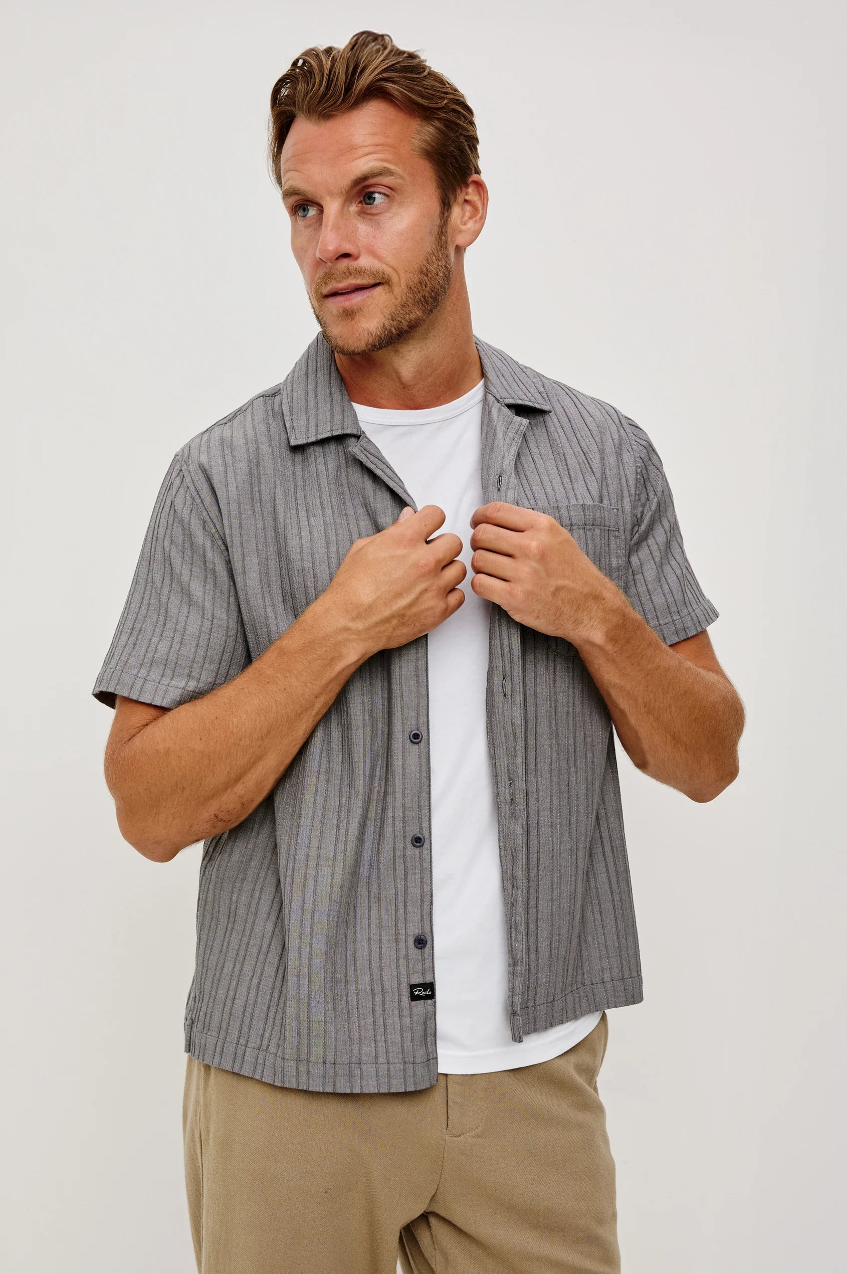 Ohana Shirt - Charcoal Chambray