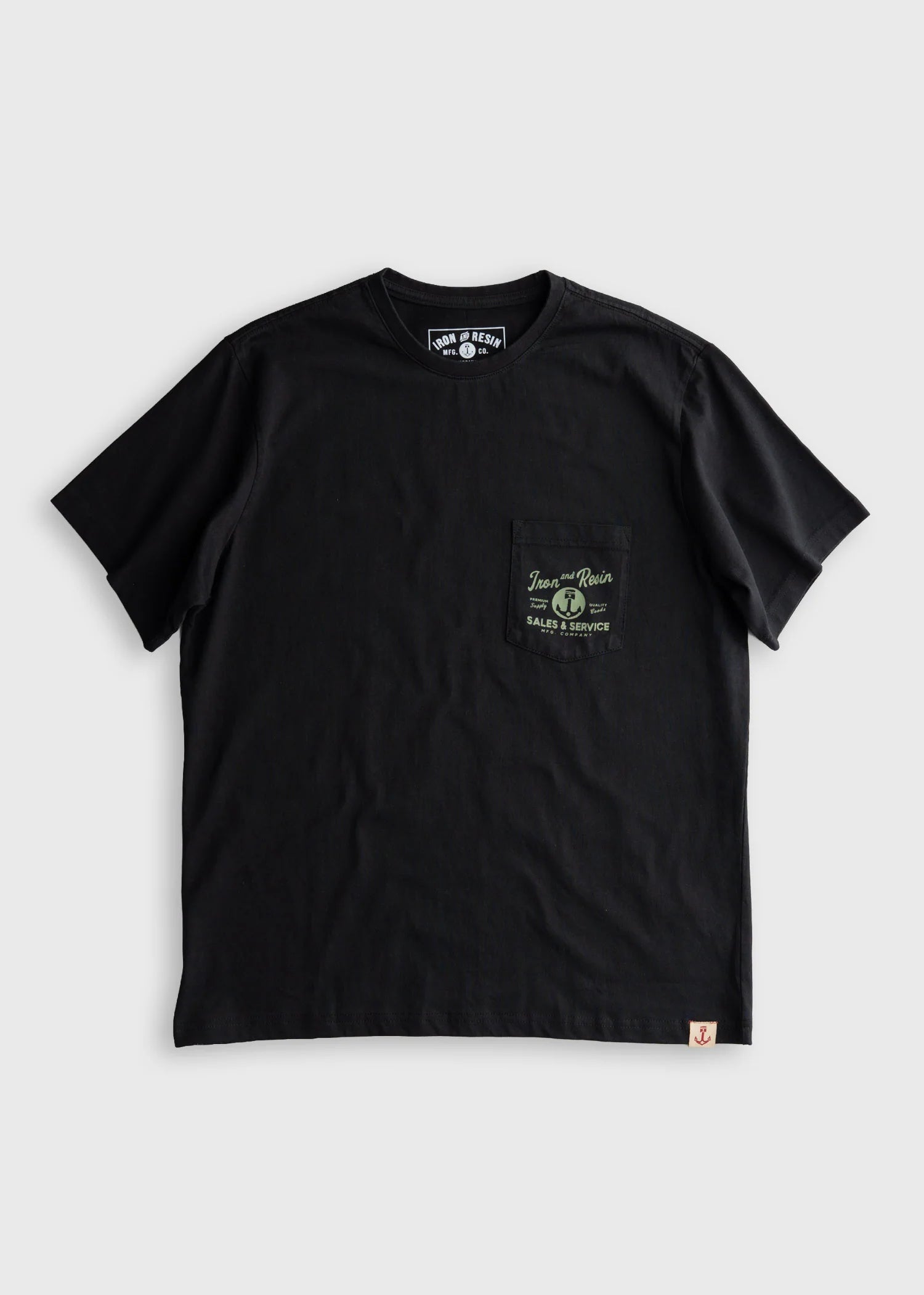Old Cowboy Pocket Tee-Black
